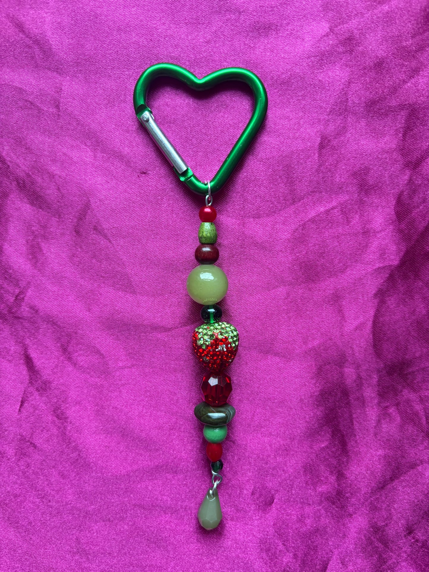 Strawberry Sweetheart Carabiner