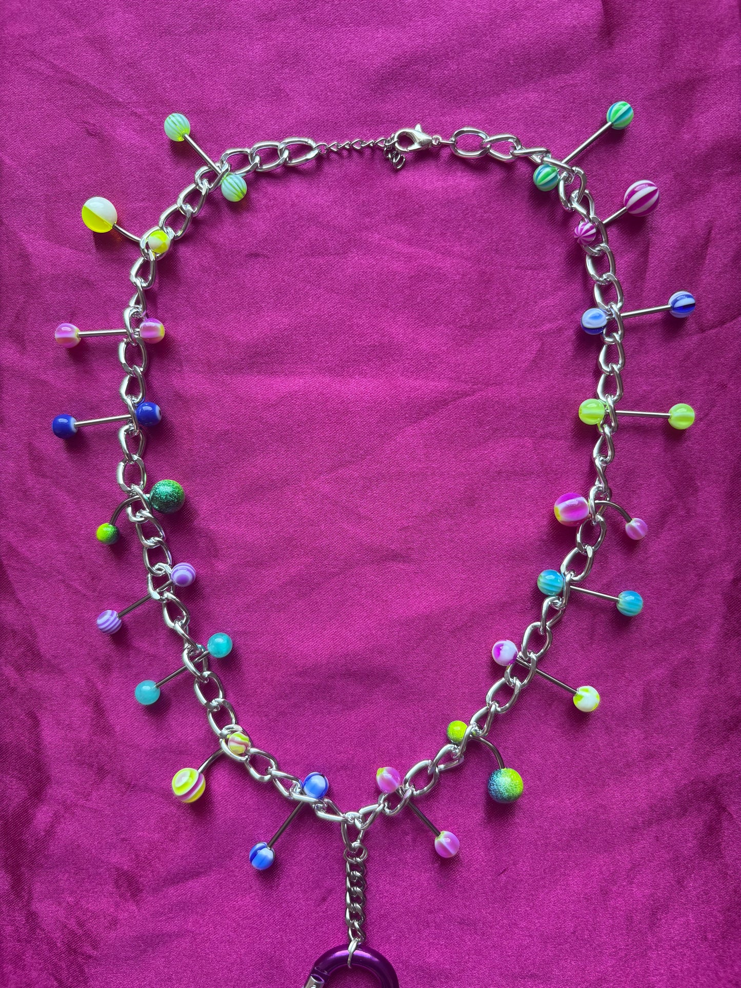 Love Fool Carabiner Piercing Necklace