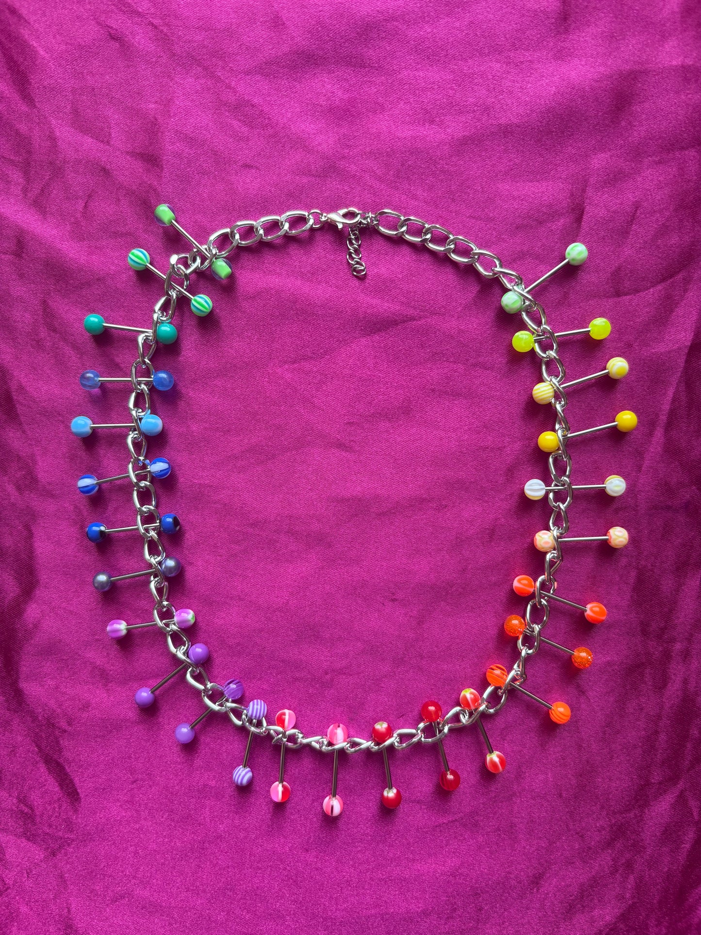 Reading Rainbow Piercing Necklace