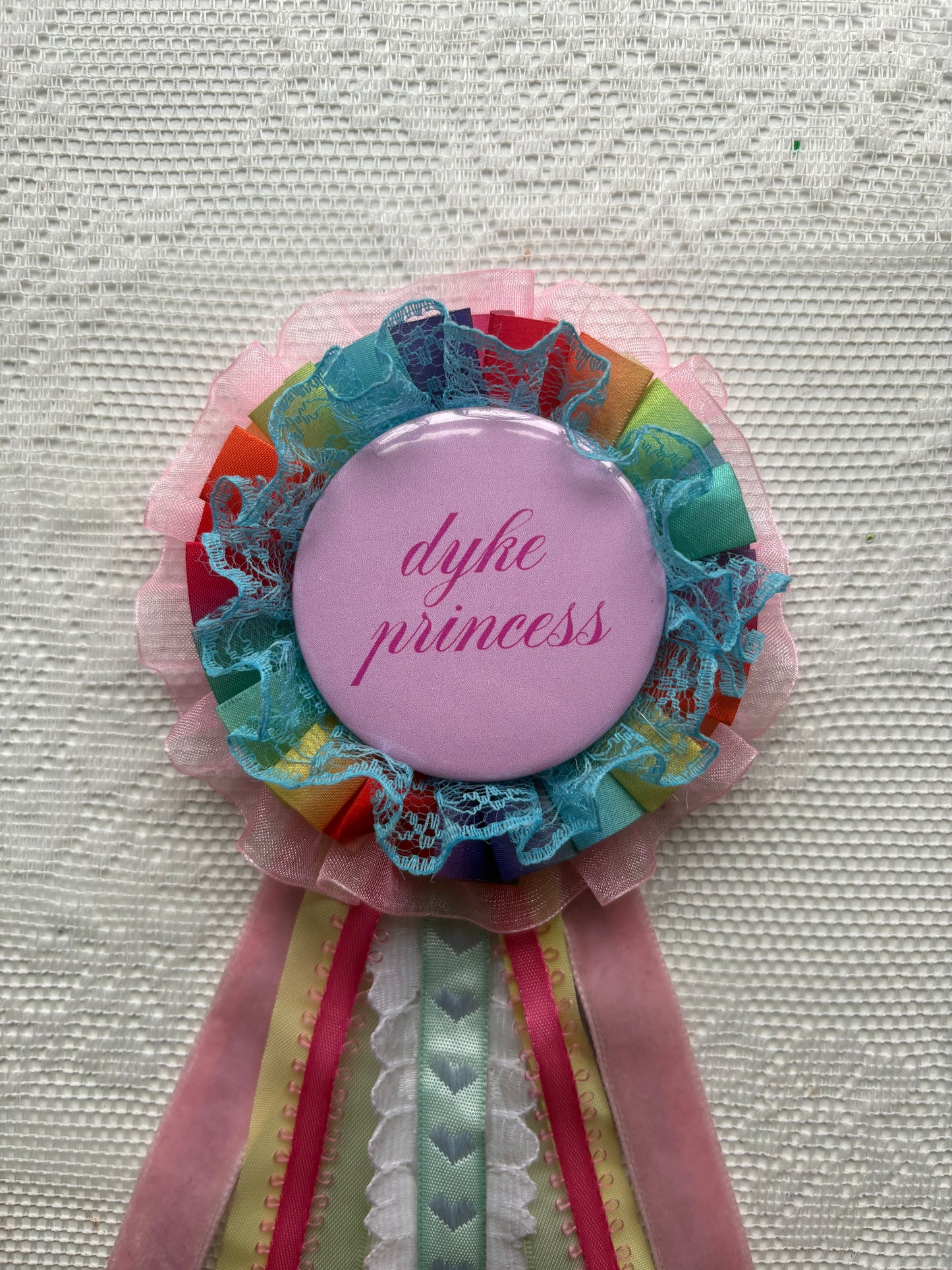 Rainbow Royalty Rosette