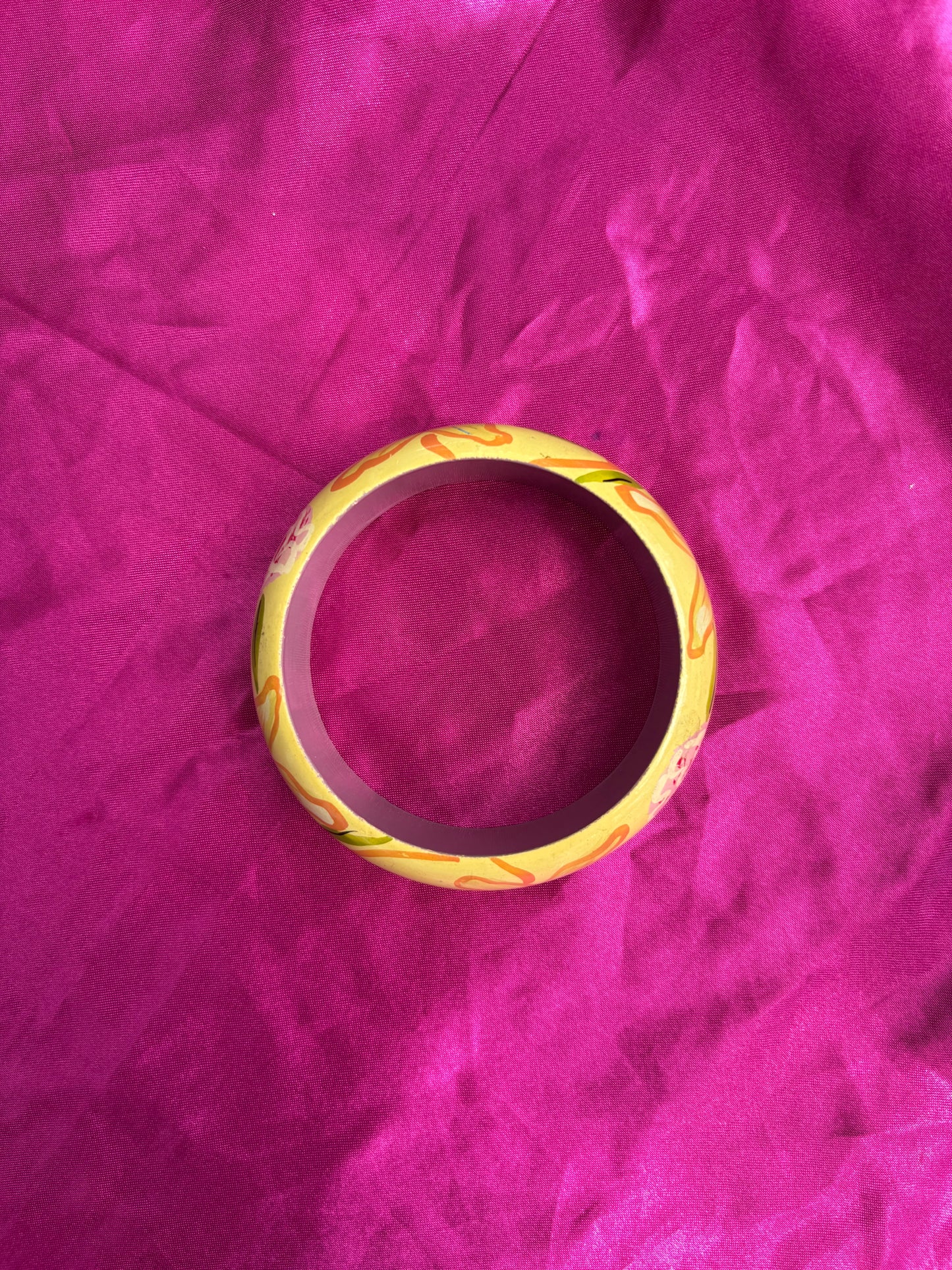 Wood Flower Bracelet