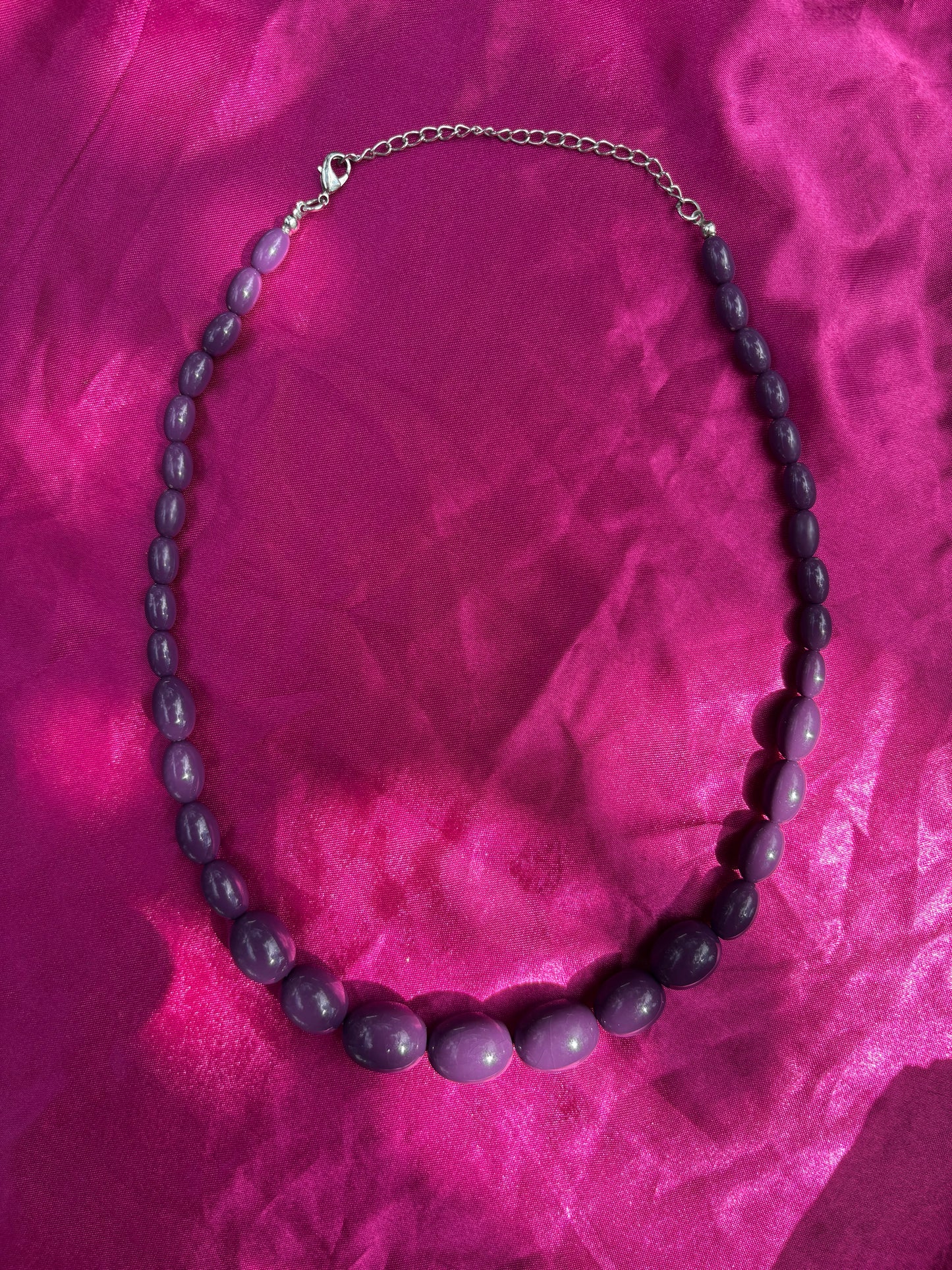 Lily's Purple Plastic Necklace