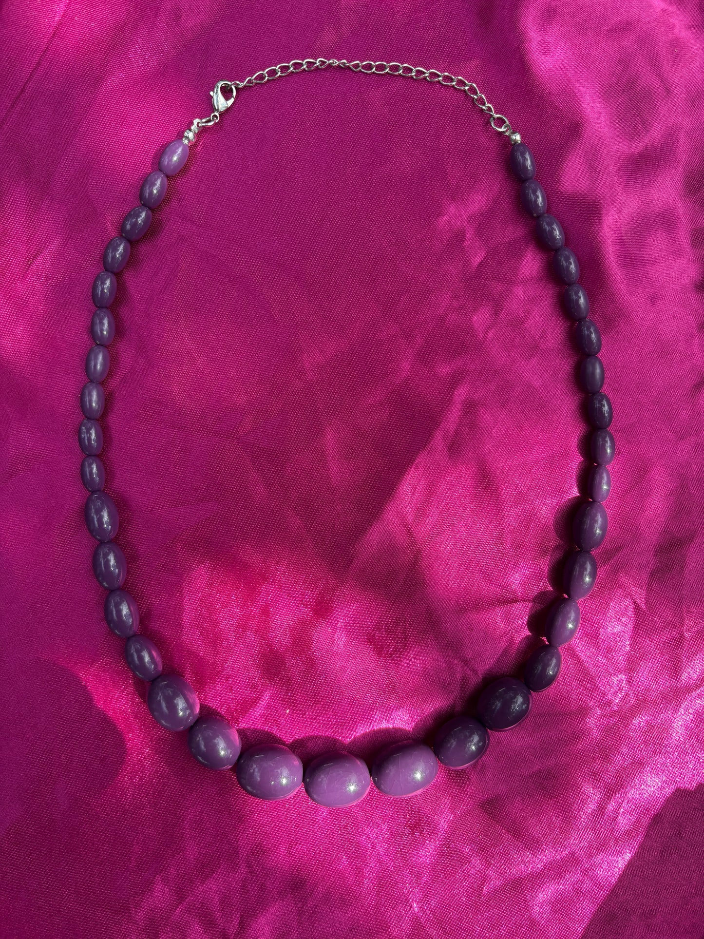 Lily's Purple Plastic Necklace