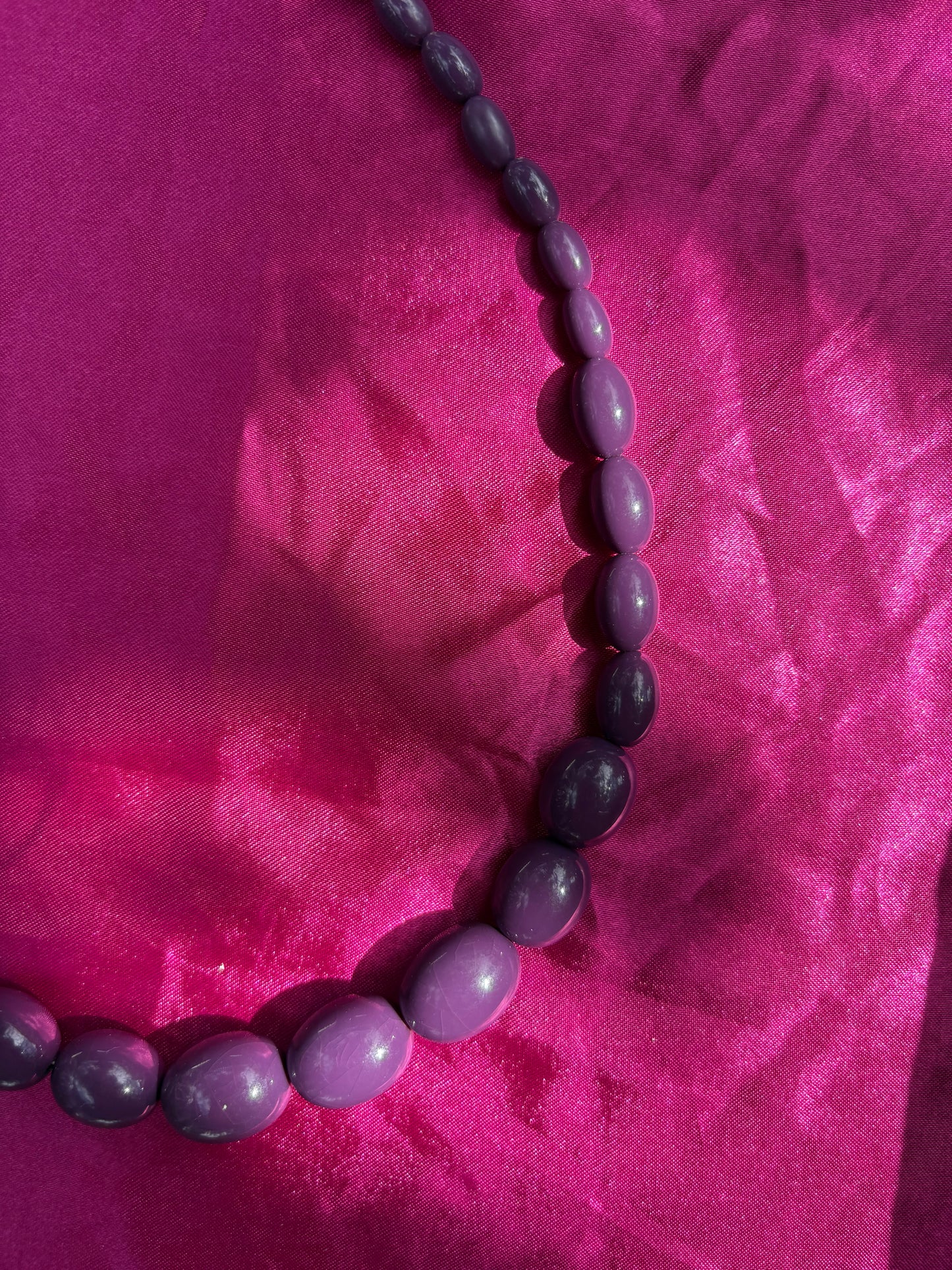 Lily's Purple Plastic Necklace