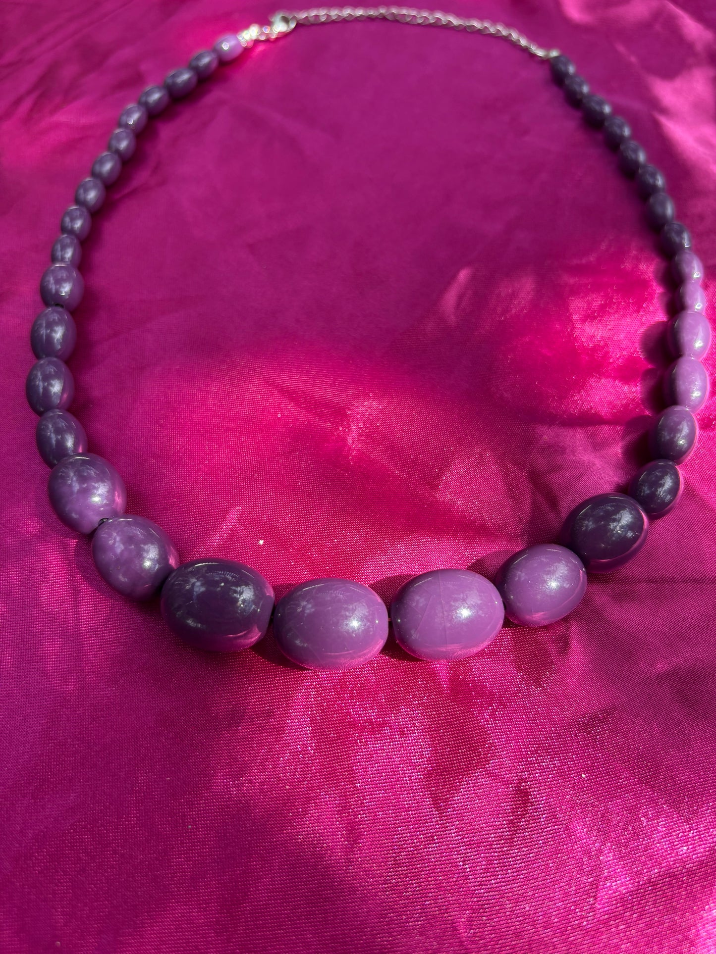 Lily's Purple Plastic Necklace