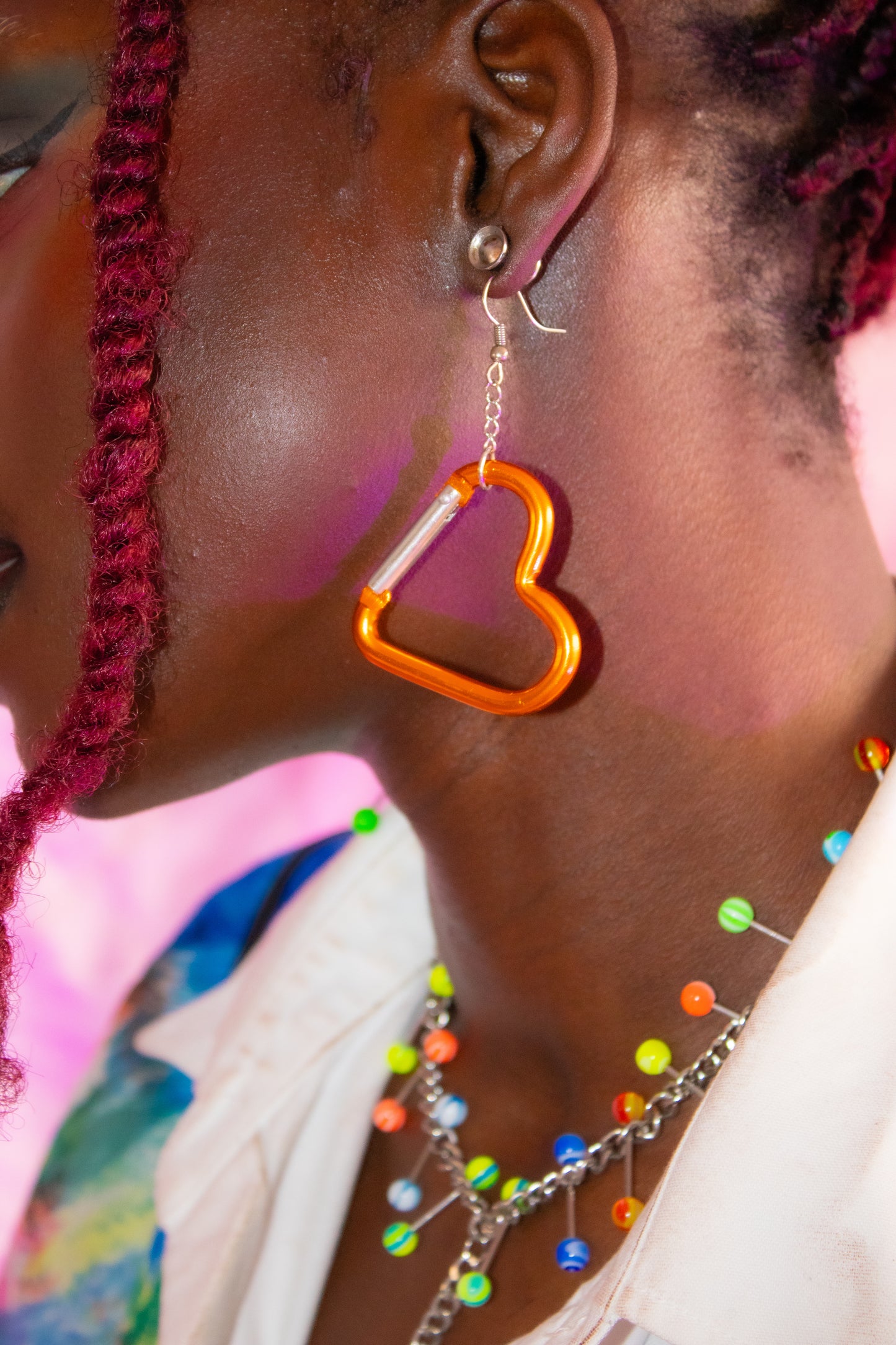 Carabiner Earrings - Hearts