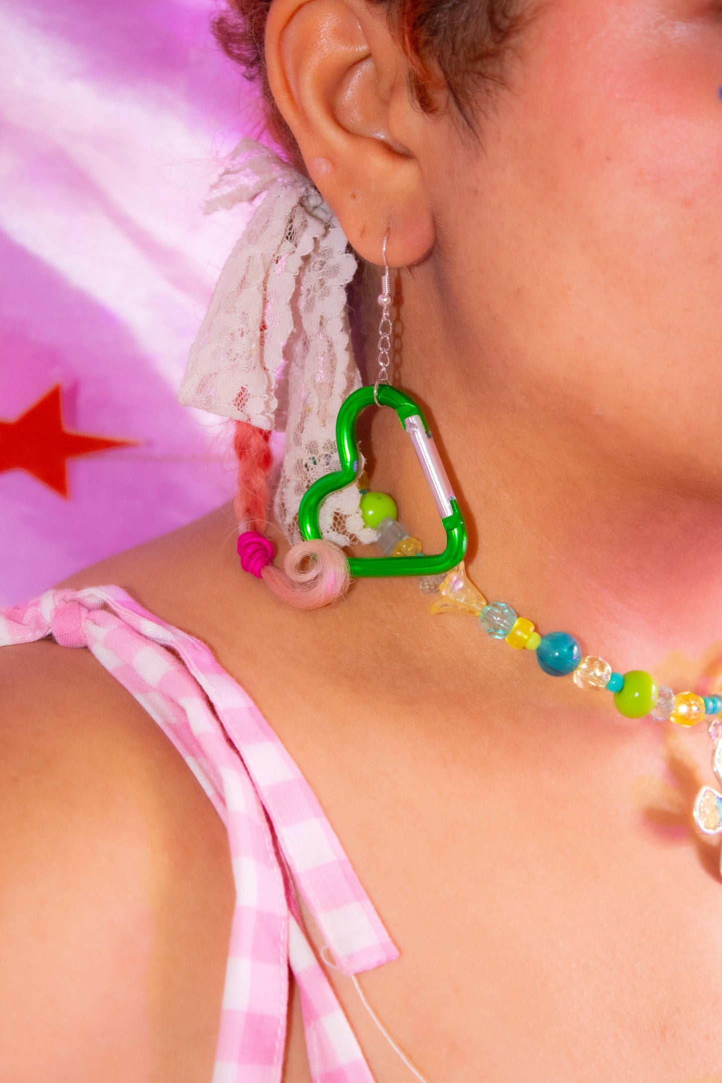 Carabiner Earrings - Hearts