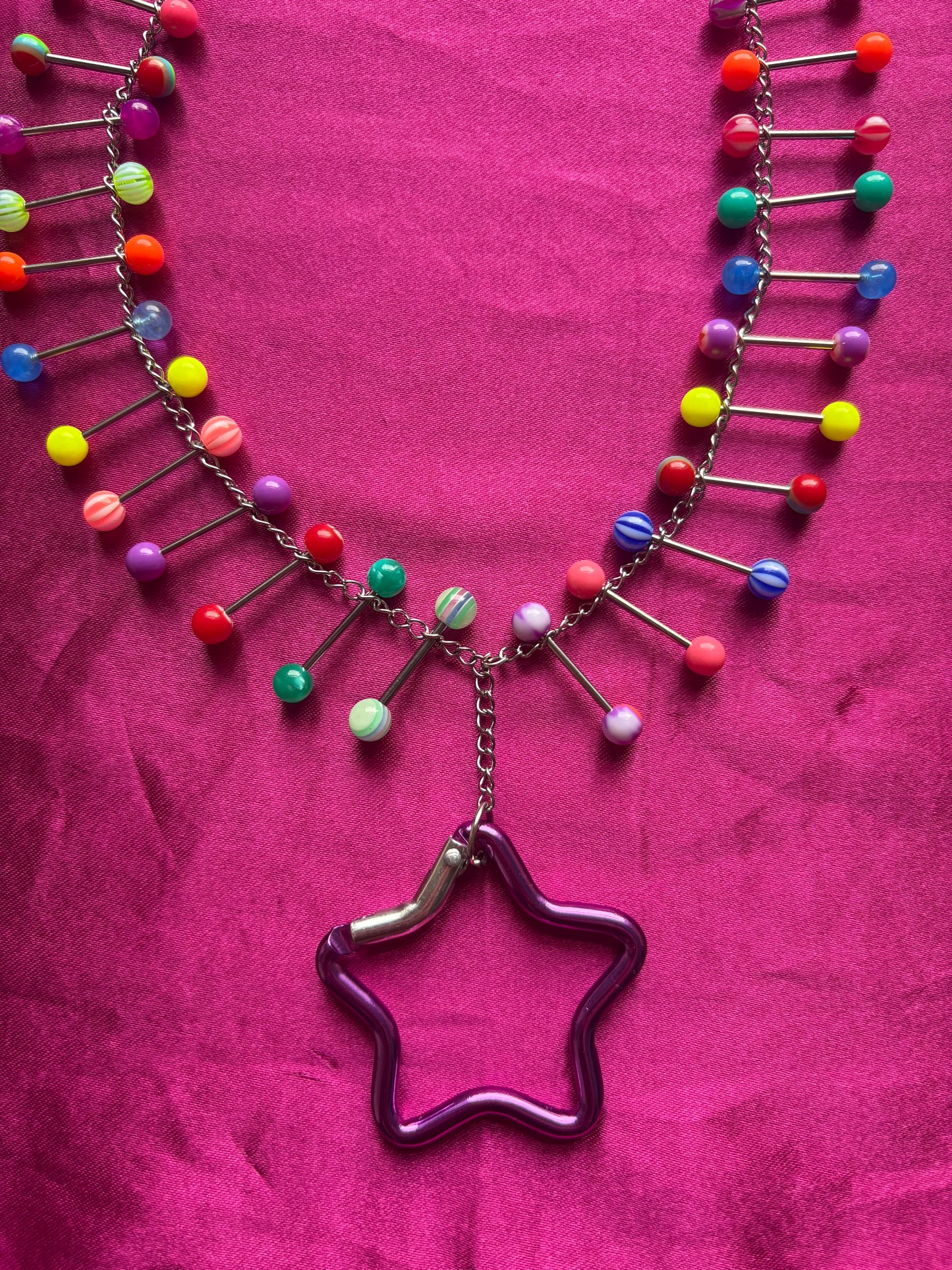 Showbiz Carabiner Piercing Necklace