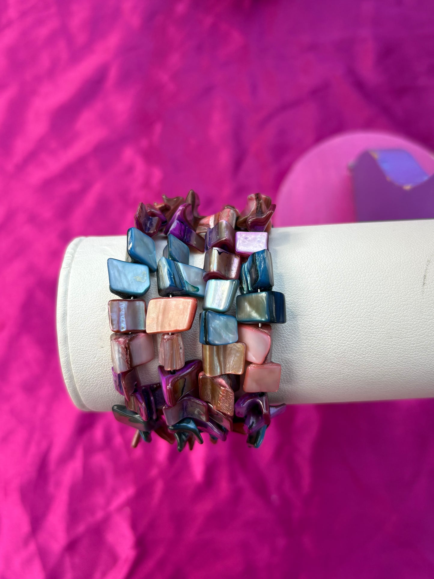 Multicolored mermaid bracelet