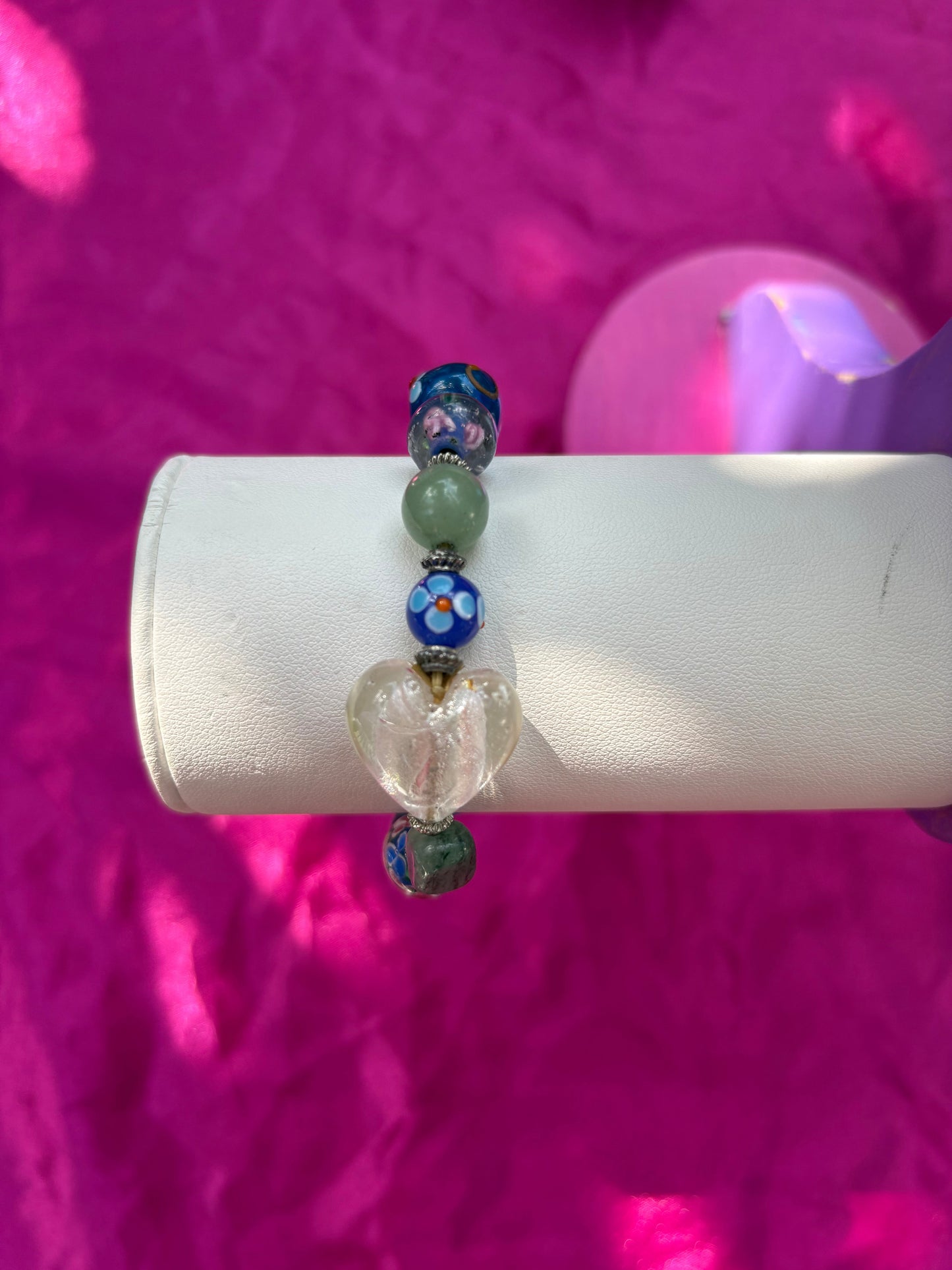 Beaded heart bracelet