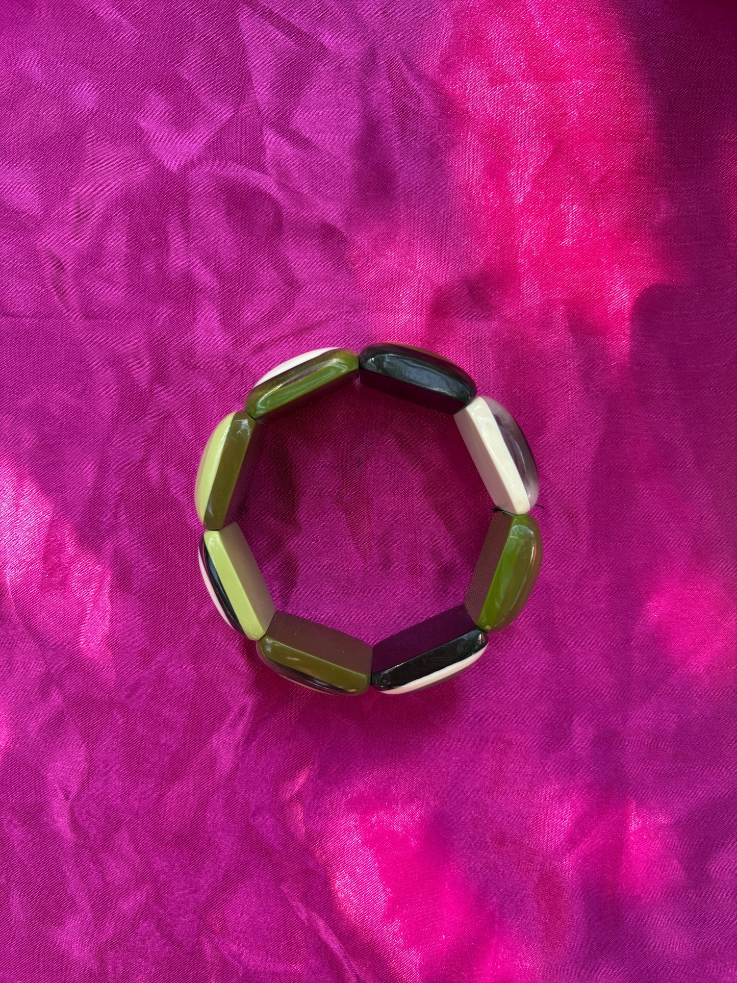 Green Square Retro Bracelet