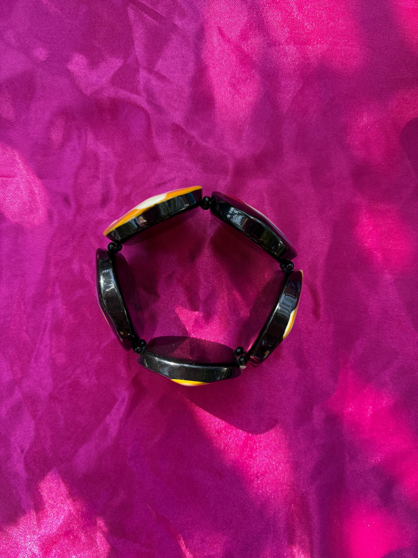Colorful Glass Spiral Bracelet