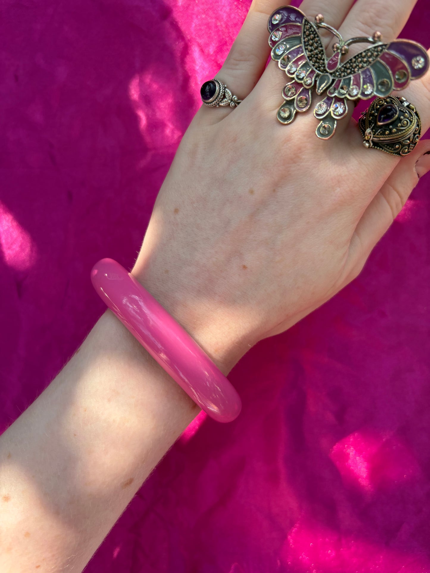 Pink Plastic Bangle