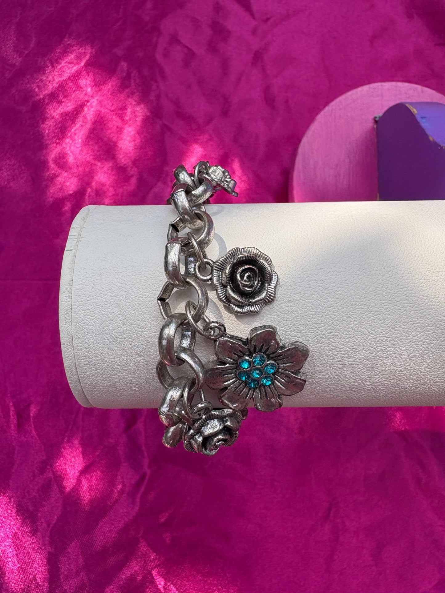 Floral Charm Bracelet