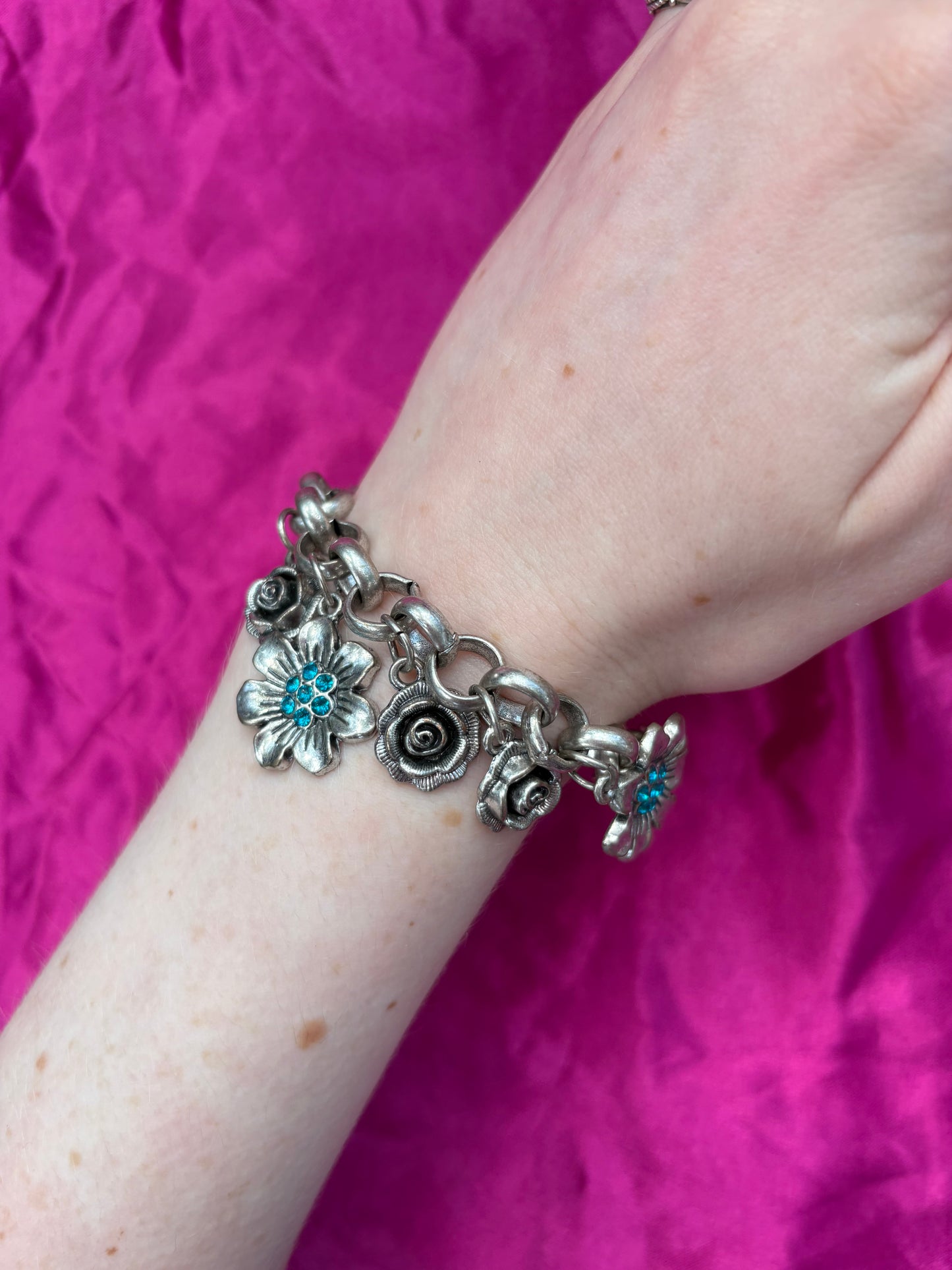 Floral Charm Bracelet