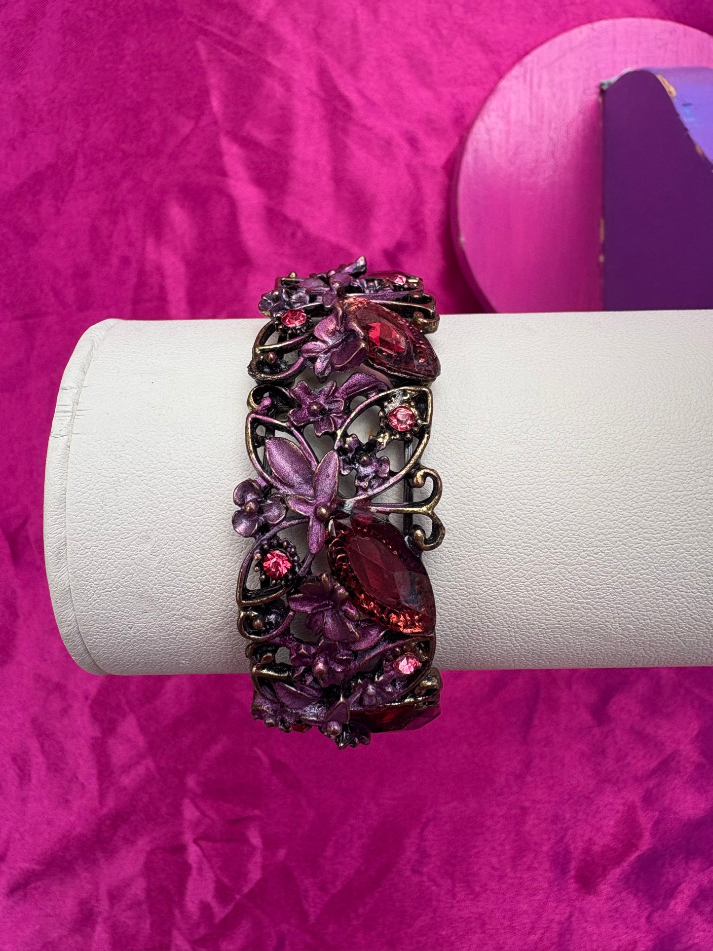 Butterfly snap bracelet