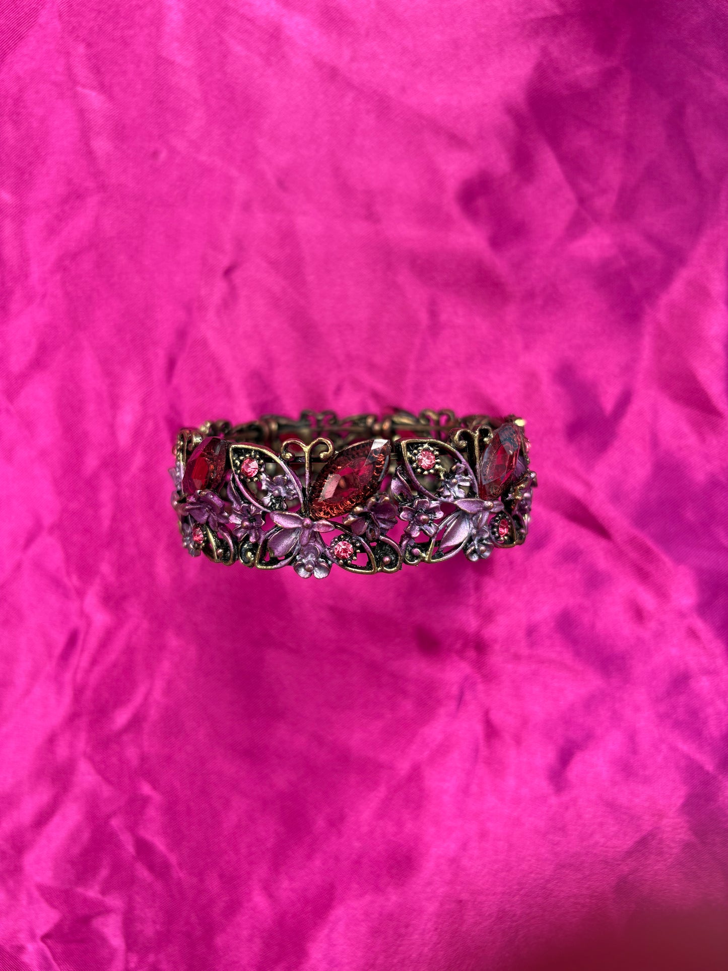 Butterfly snap bracelet