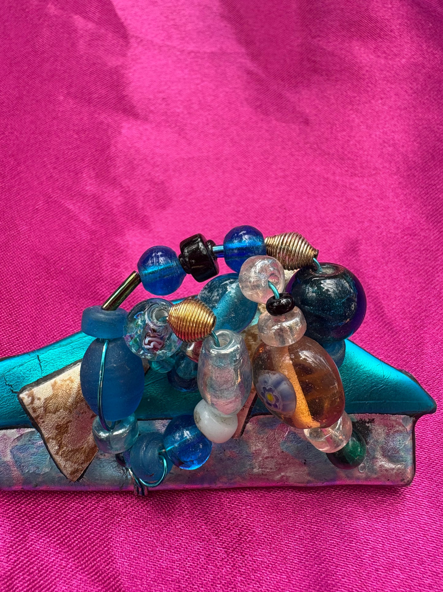 Unique Beaded Brooch