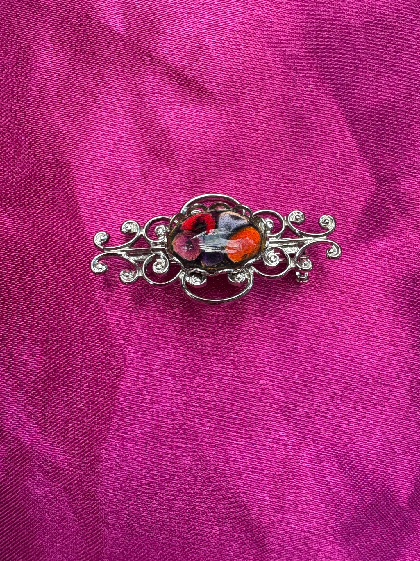 Silver Wire Brooch