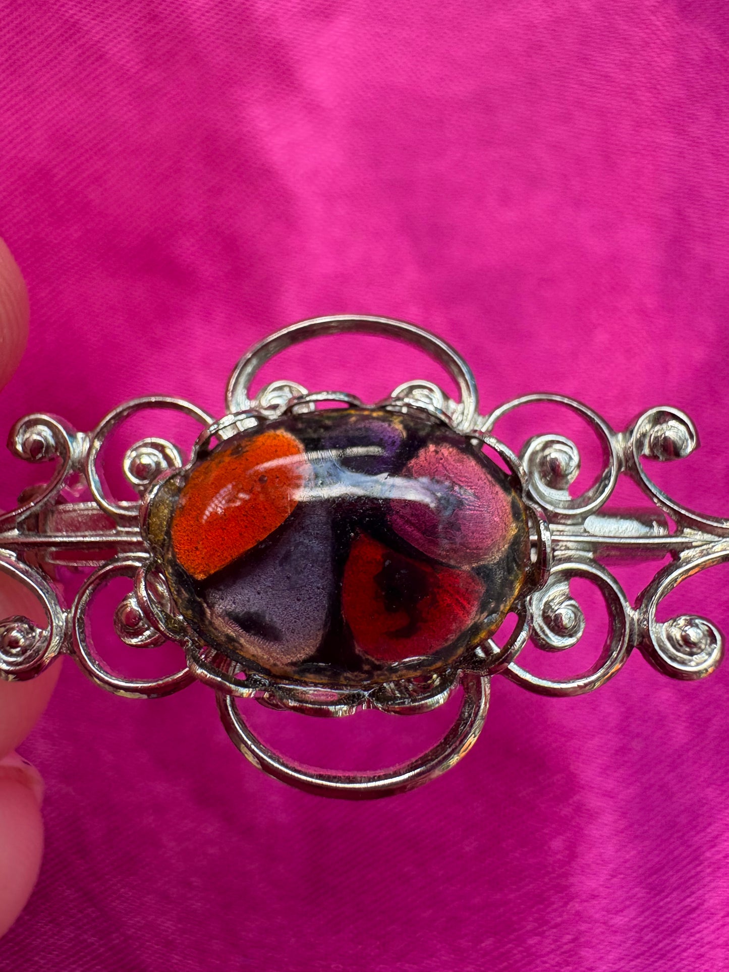 Silver Wire Brooch