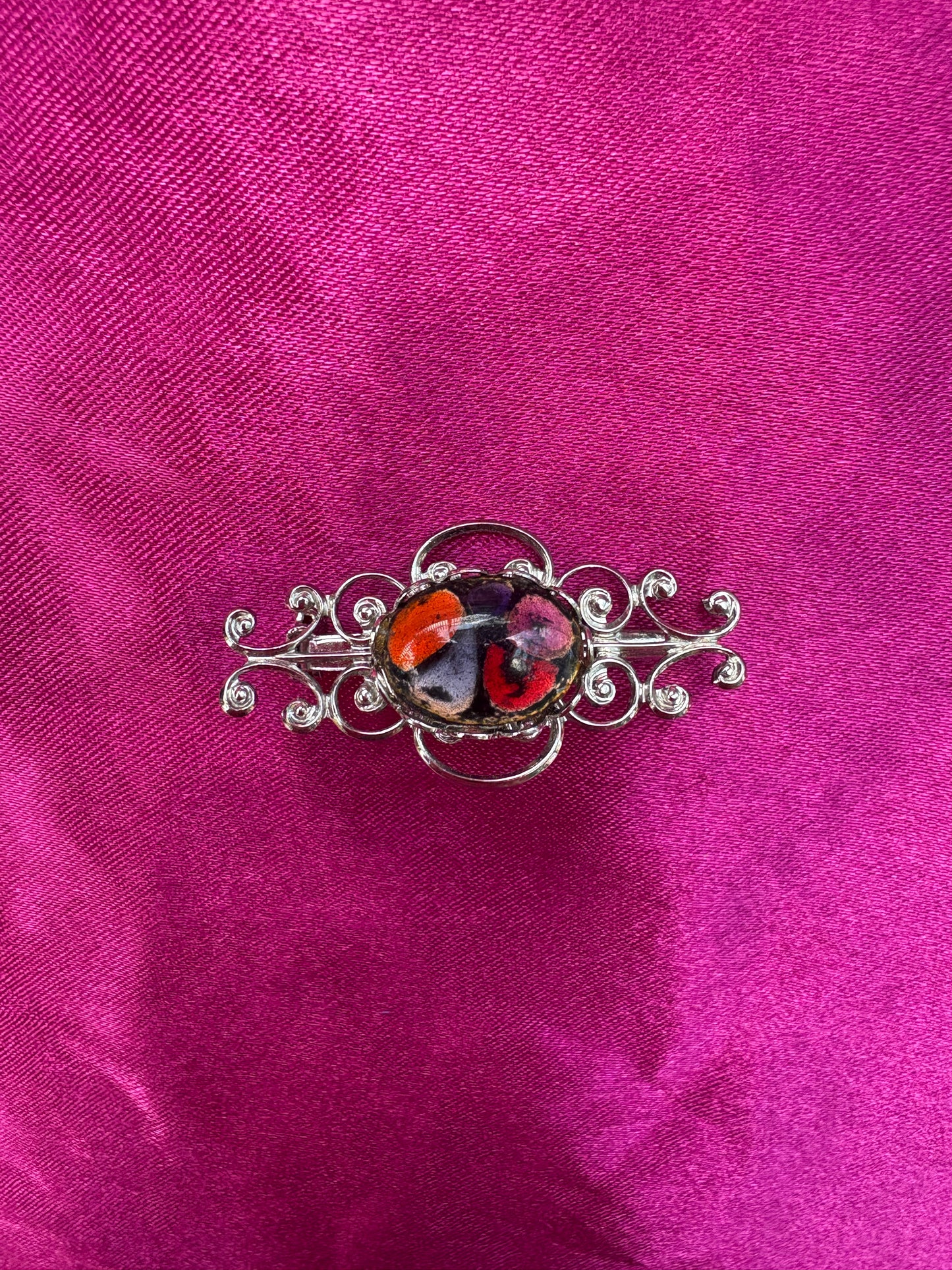 Silver Wire Brooch
