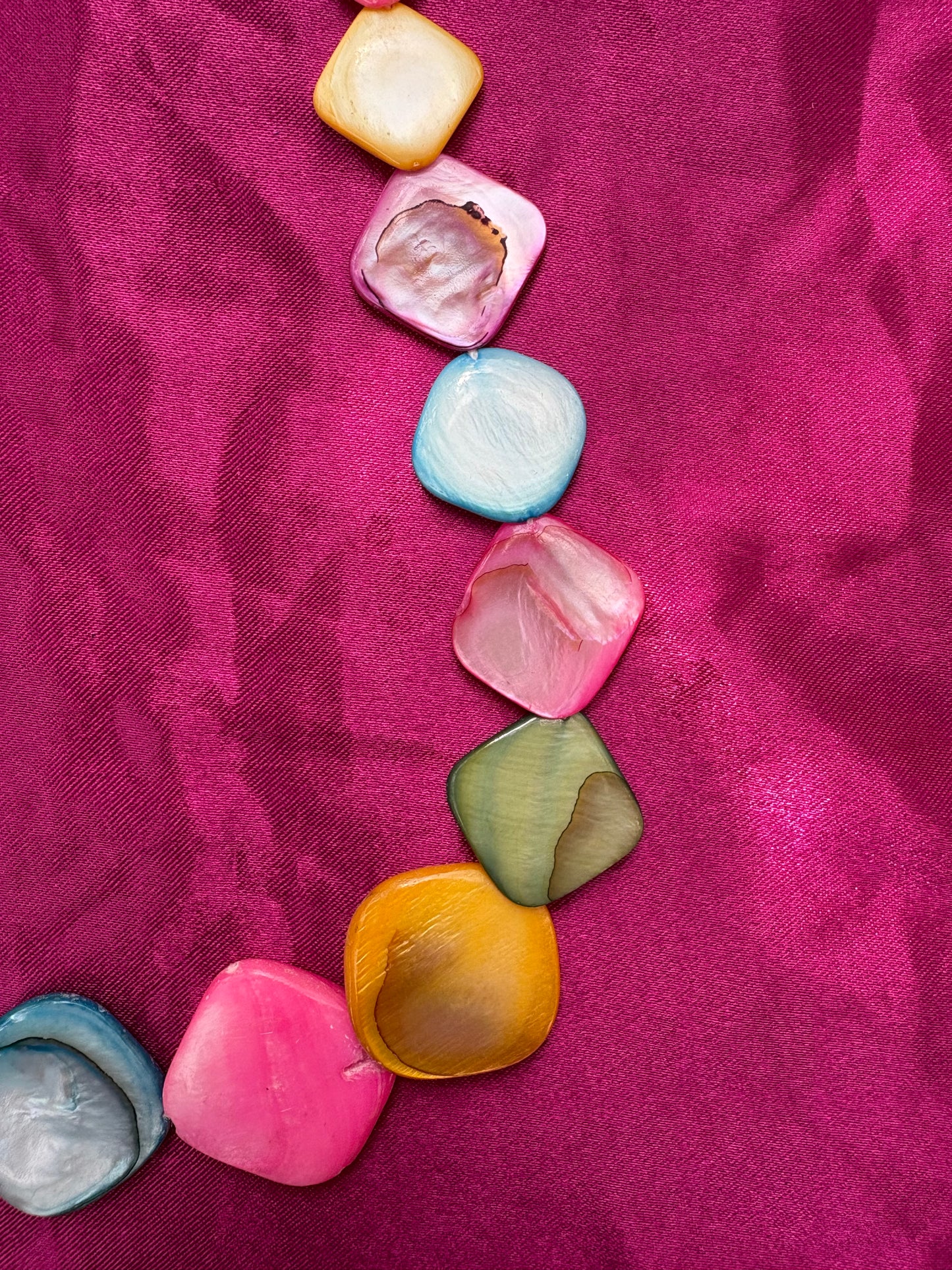 Rainbow Tile Necklace