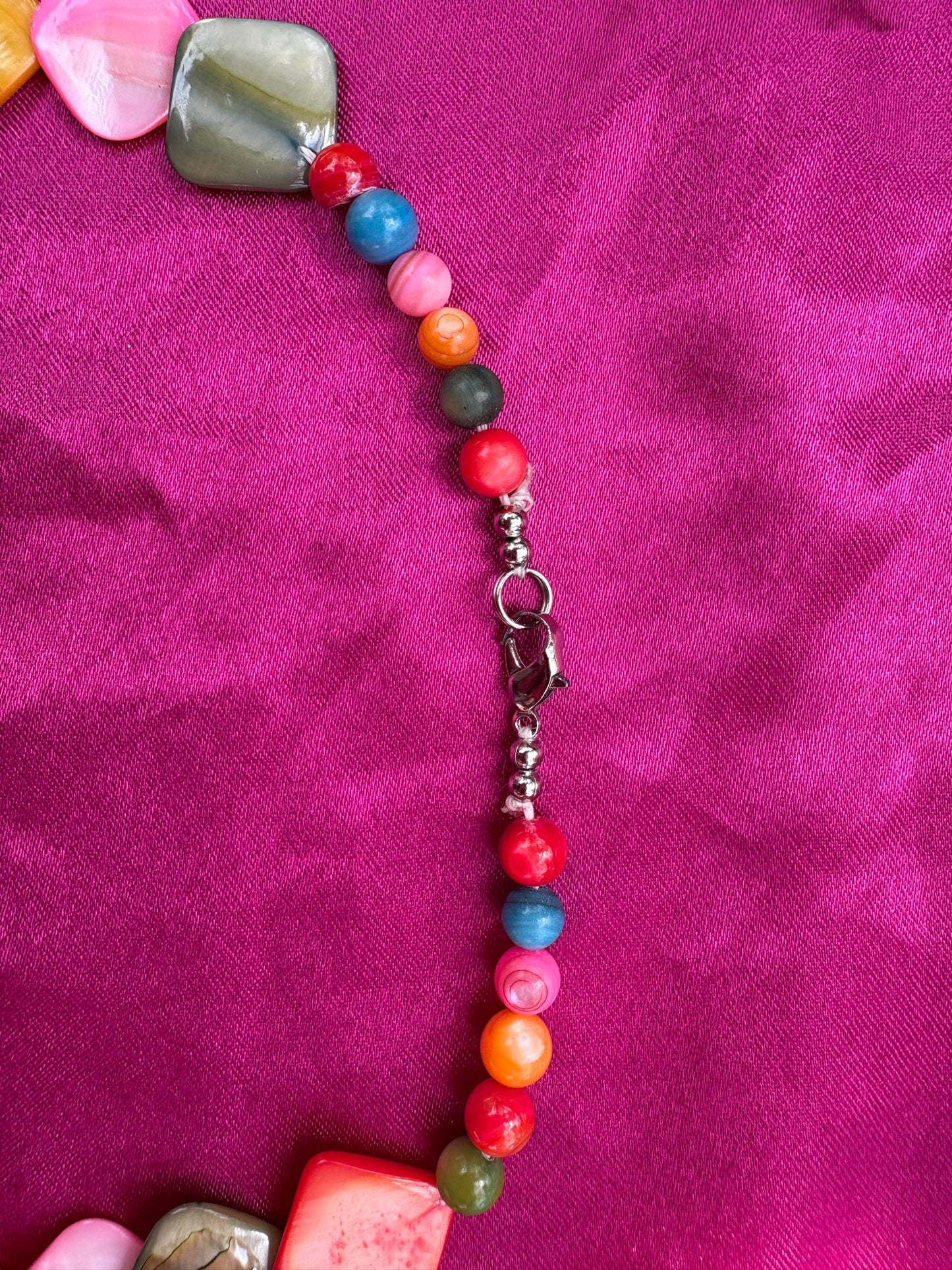 Rainbow Tile Necklace