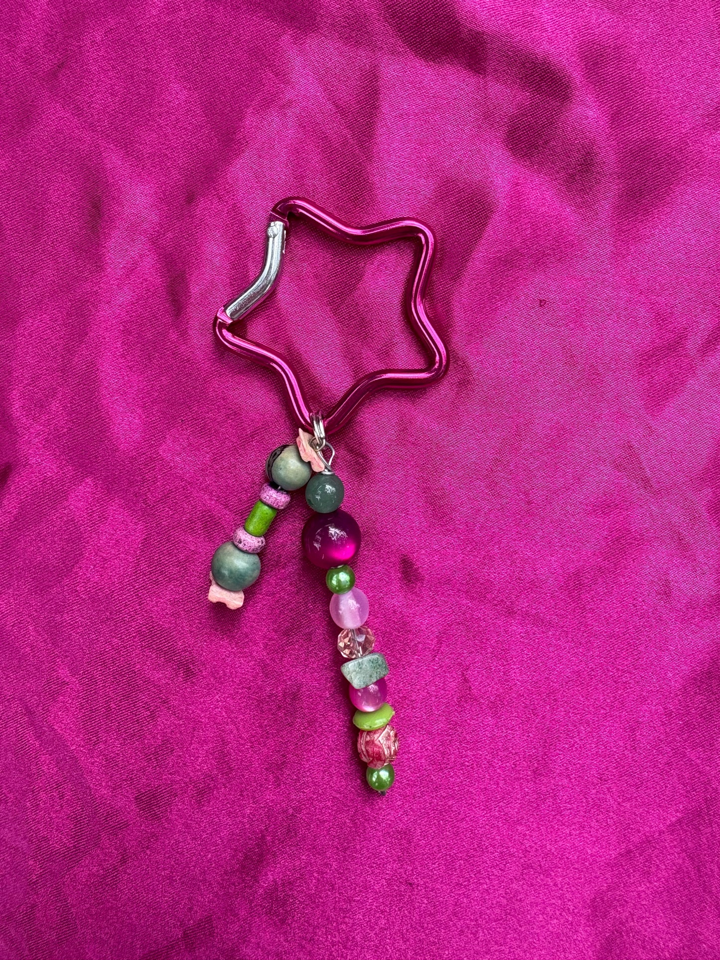 Pretty Pink Star Carabiner!