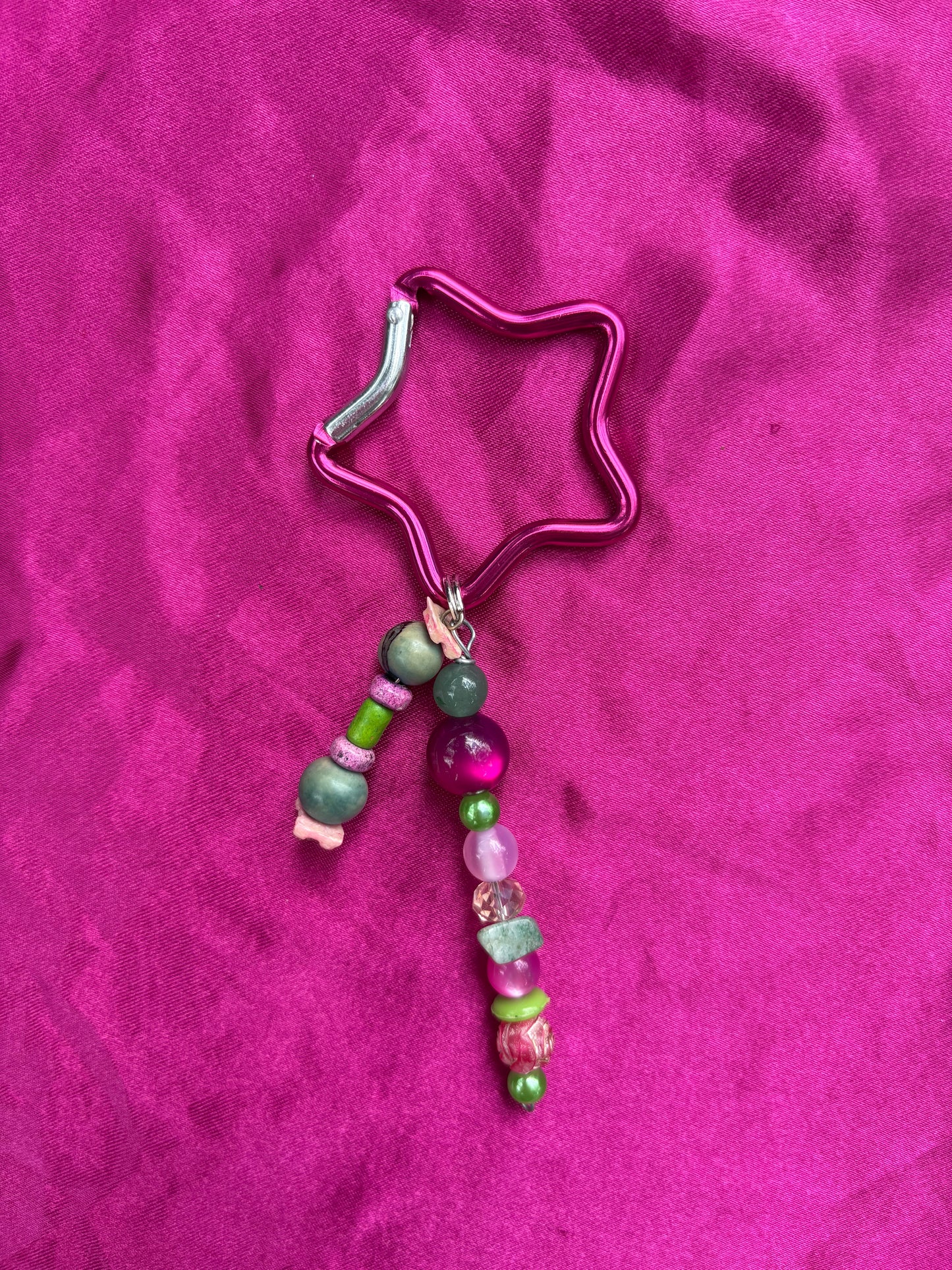 Pretty Pink Star Carabiner!
