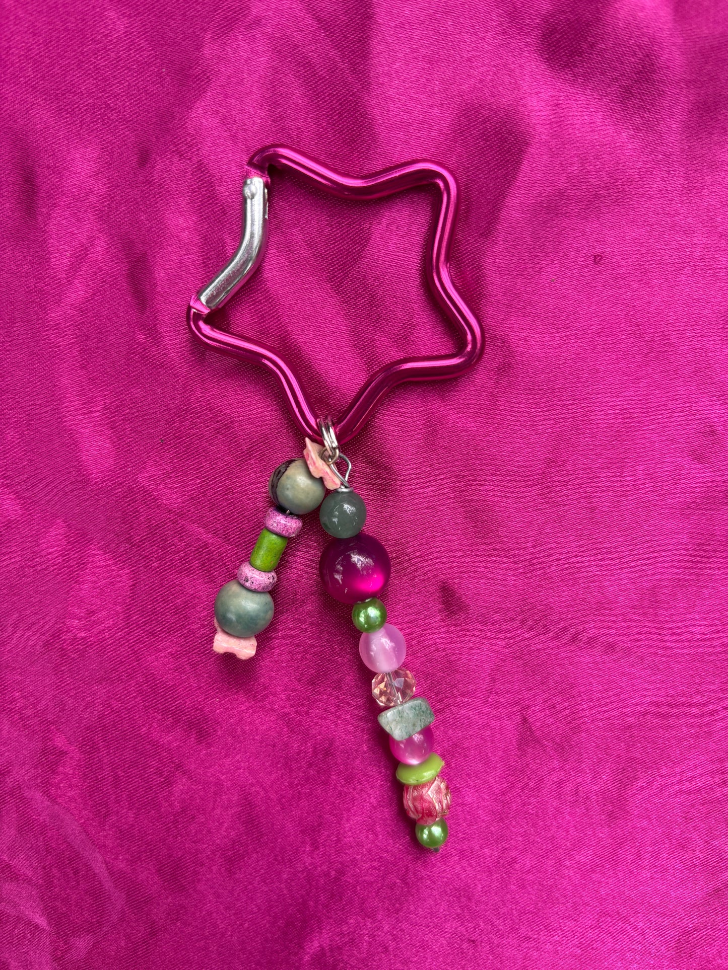 Pretty Pink Star Carabiner!