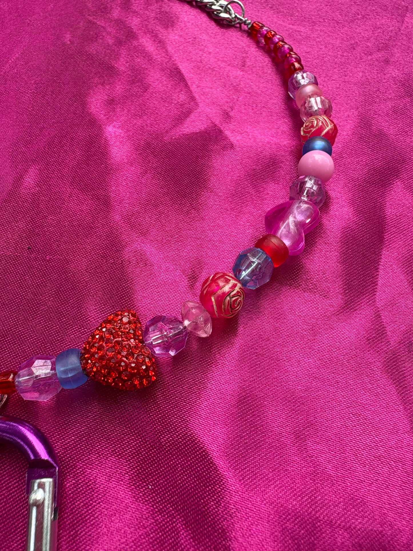 Darling Valentine Carabiner Necklace