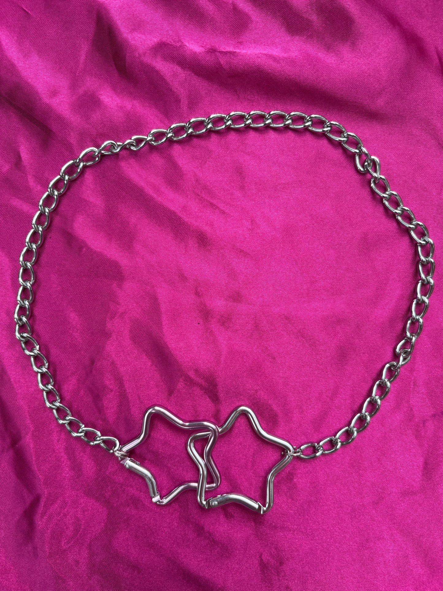 Interlocked Star Carabiner Necklace