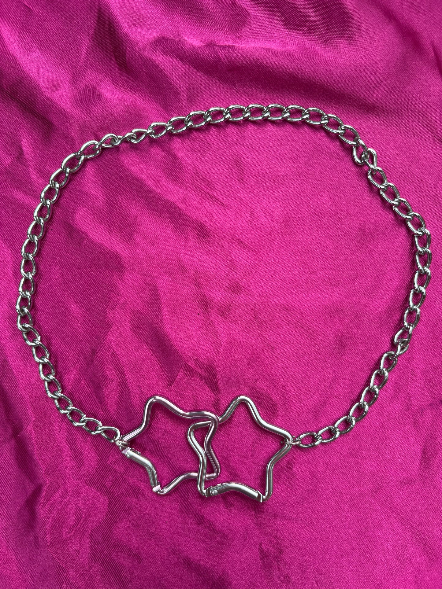 Interlocked Star Carabiner Necklace