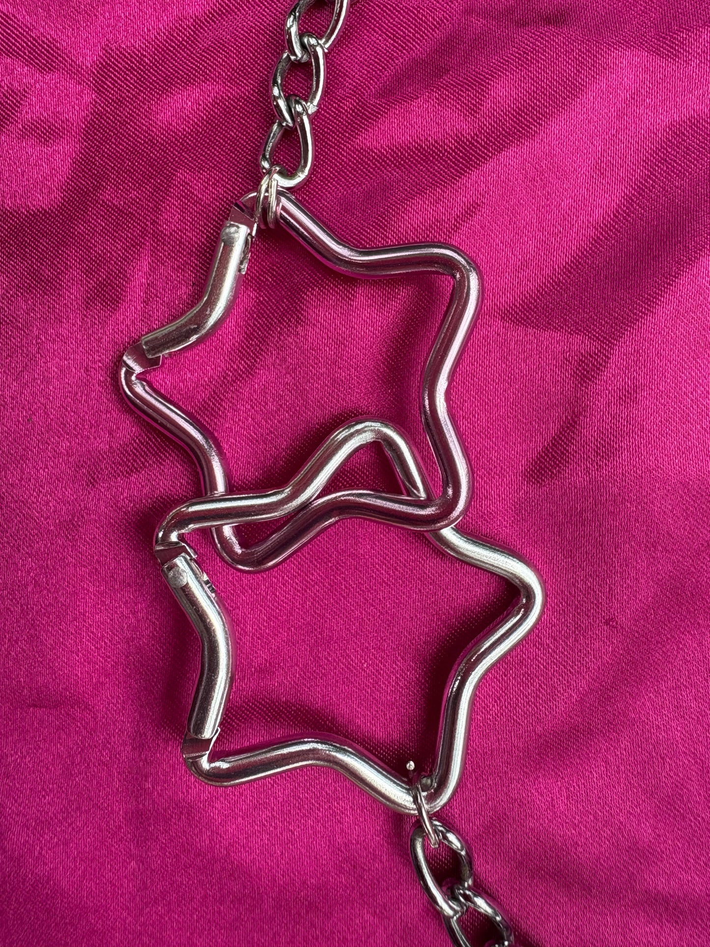 Interlocked Star Carabiner Necklace