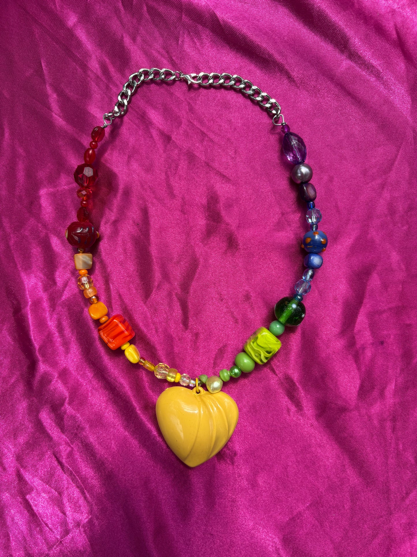 Rainbow Heart Necklace