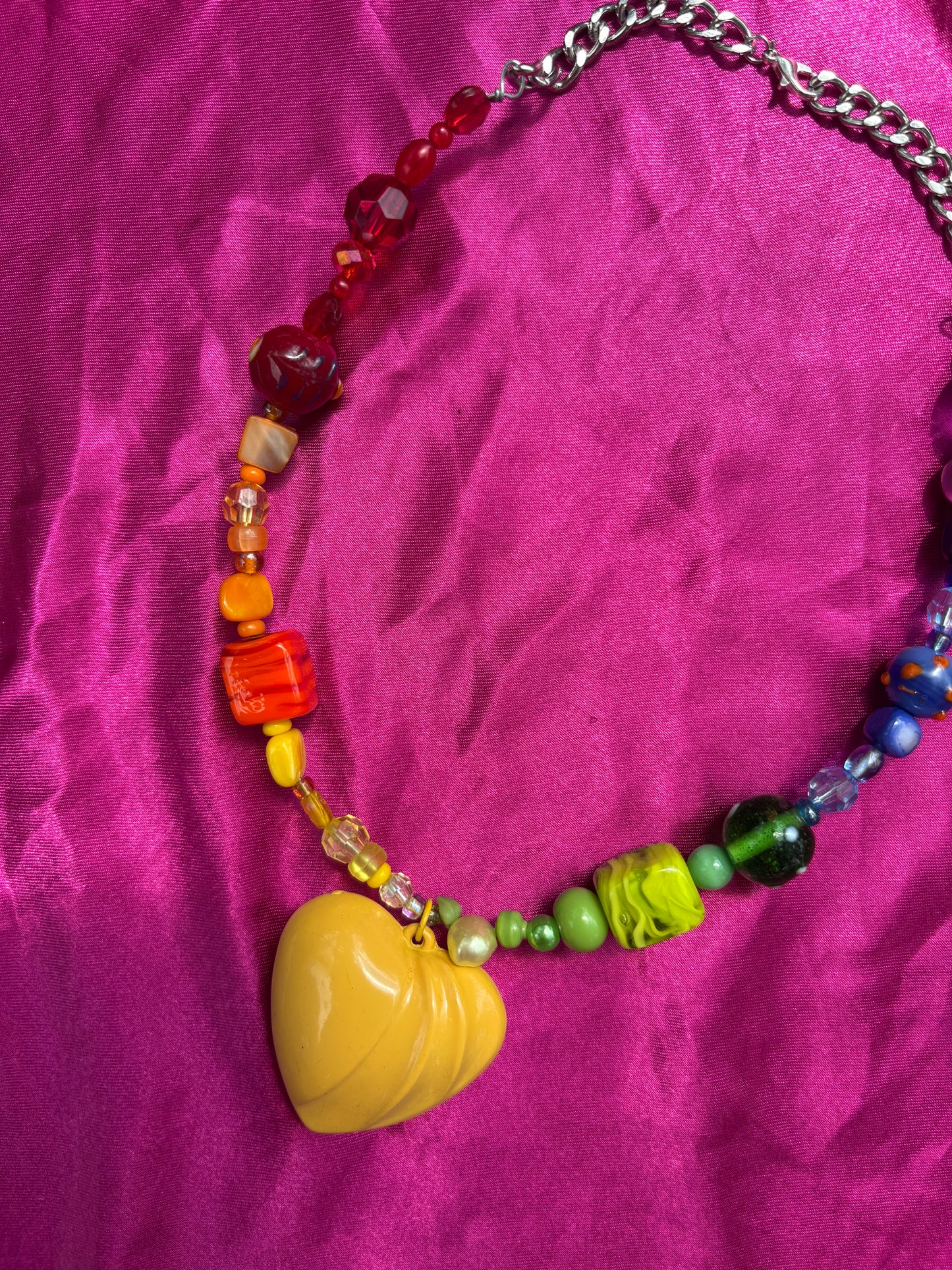 Rainbow Heart Necklace