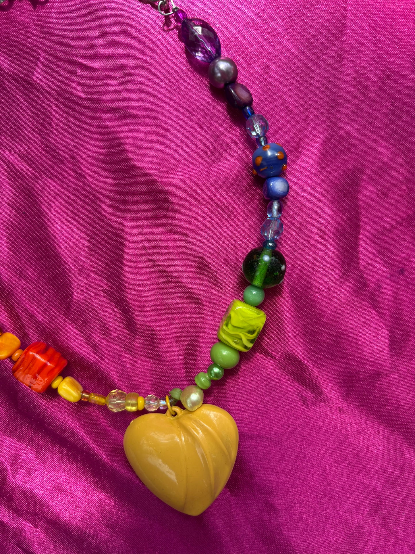 Rainbow Heart Necklace