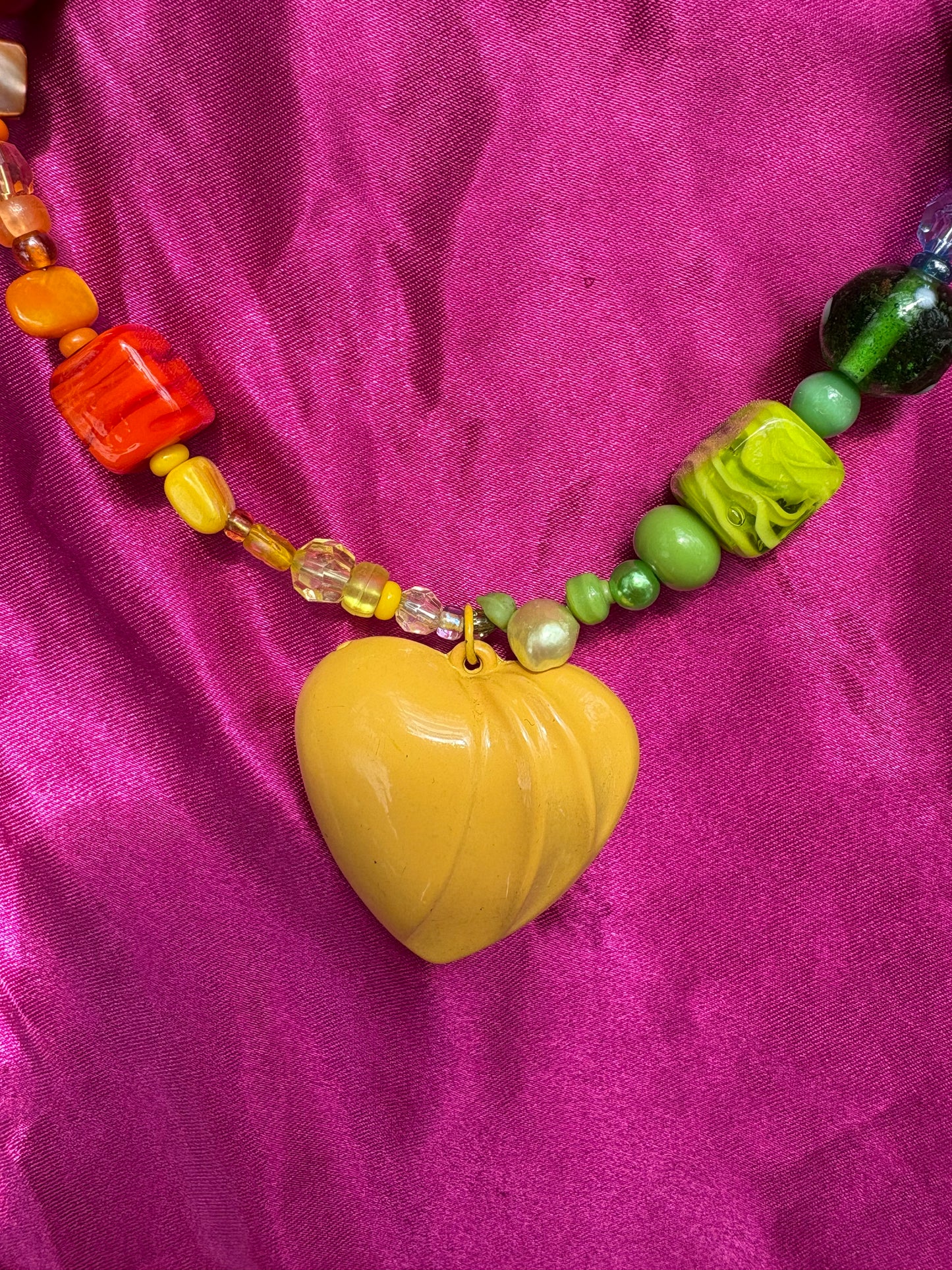 Rainbow Heart Necklace