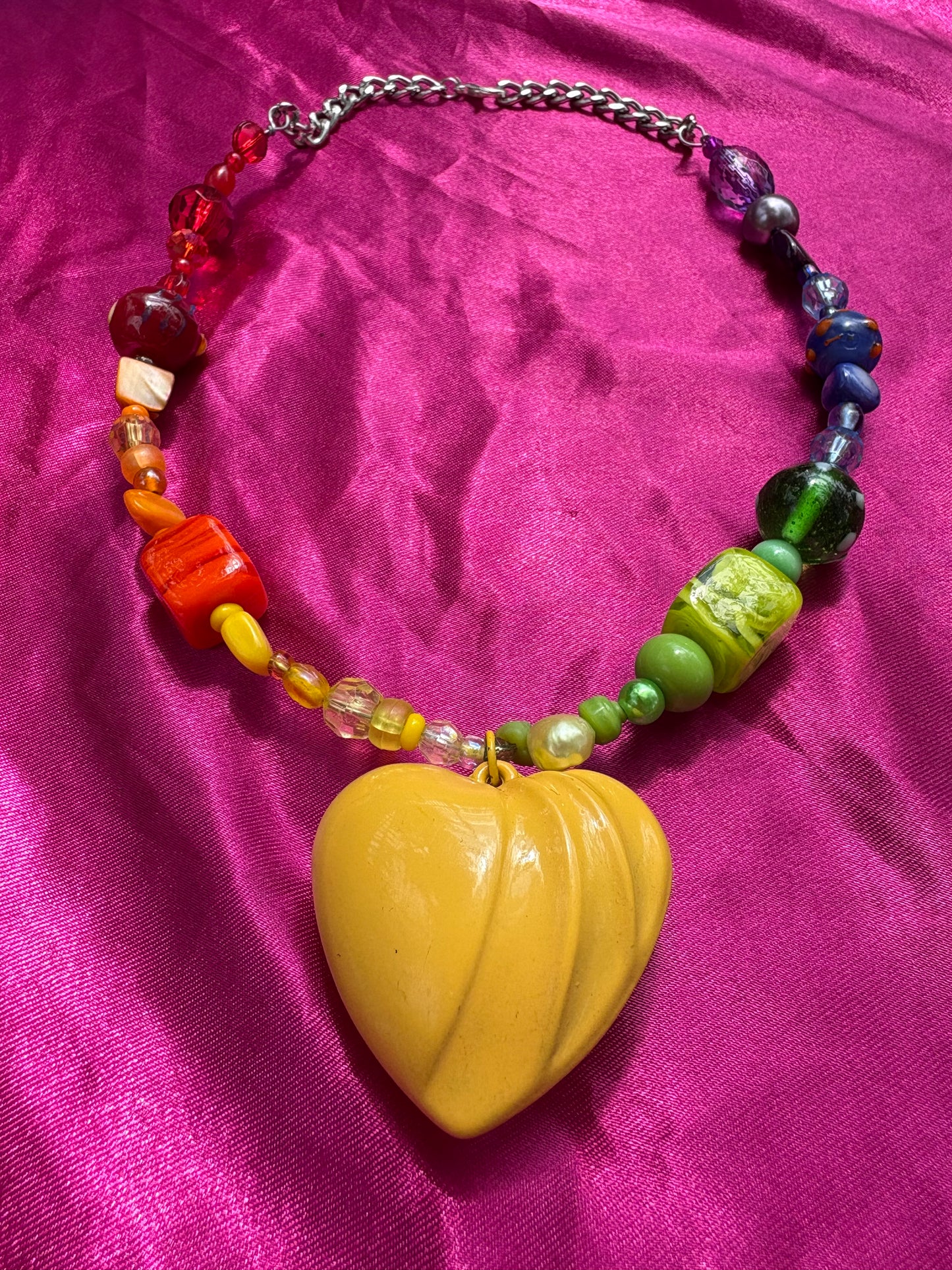 Rainbow Heart Necklace