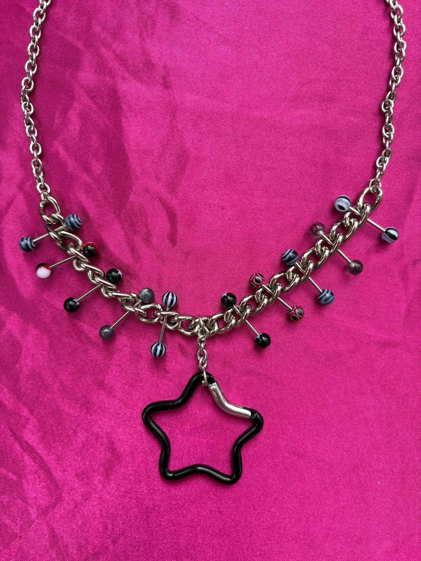 Super Star Carabiner Piercing Necklace