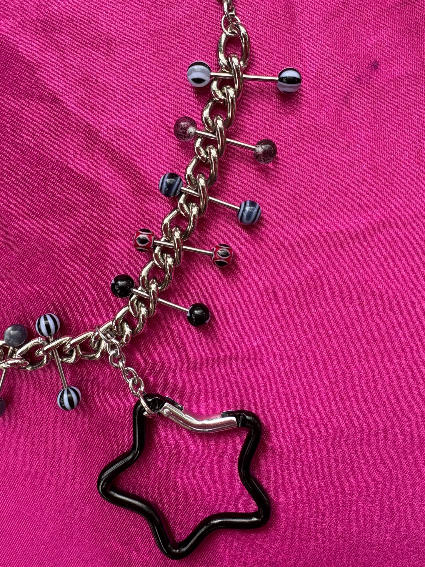 Super Star Carabiner Piercing Necklace