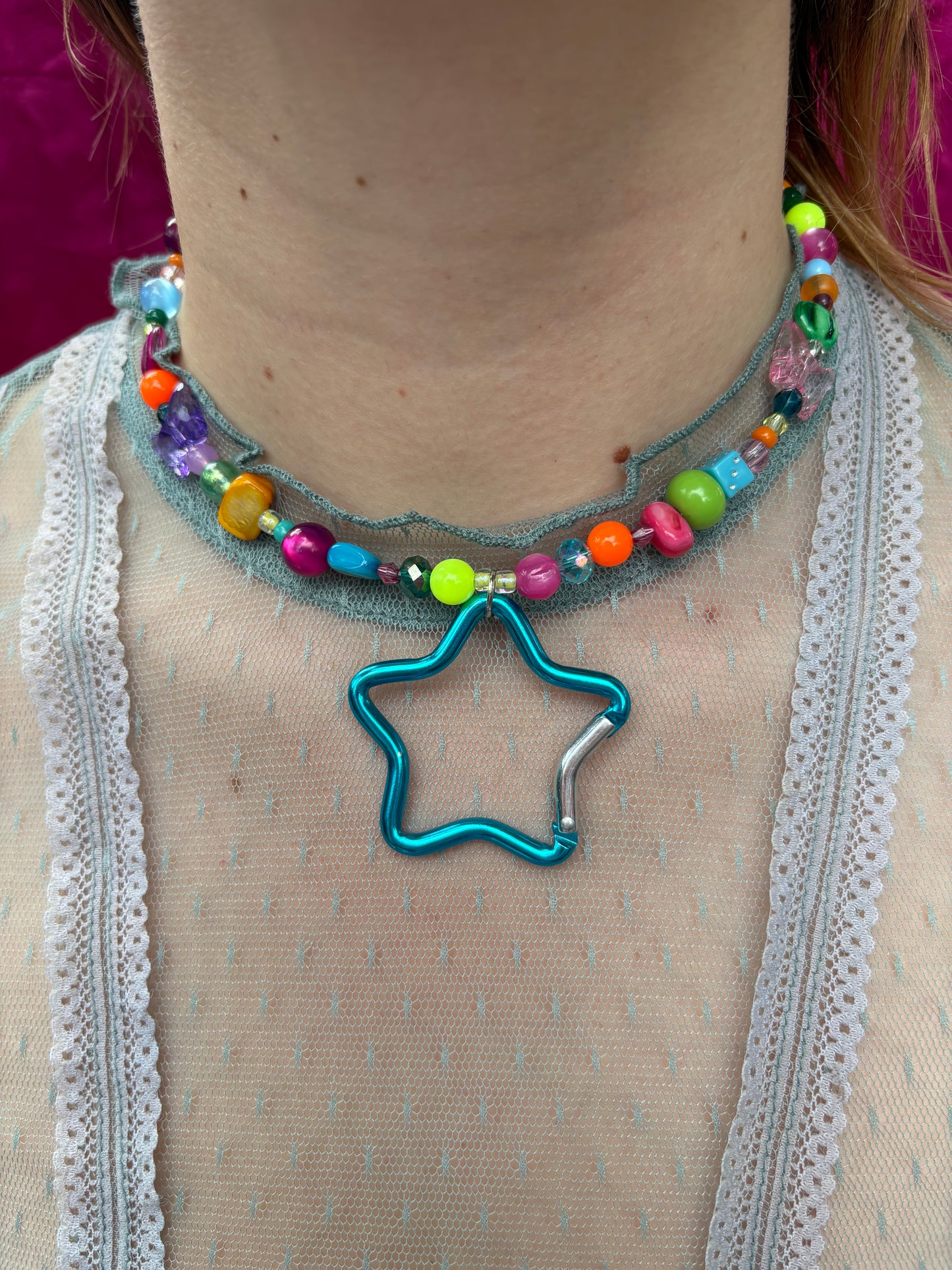 Party Girl Carabiner Necklace