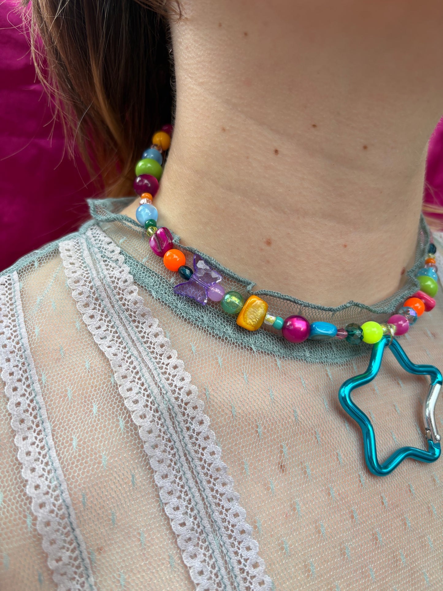 Party Girl Carabiner Necklace
