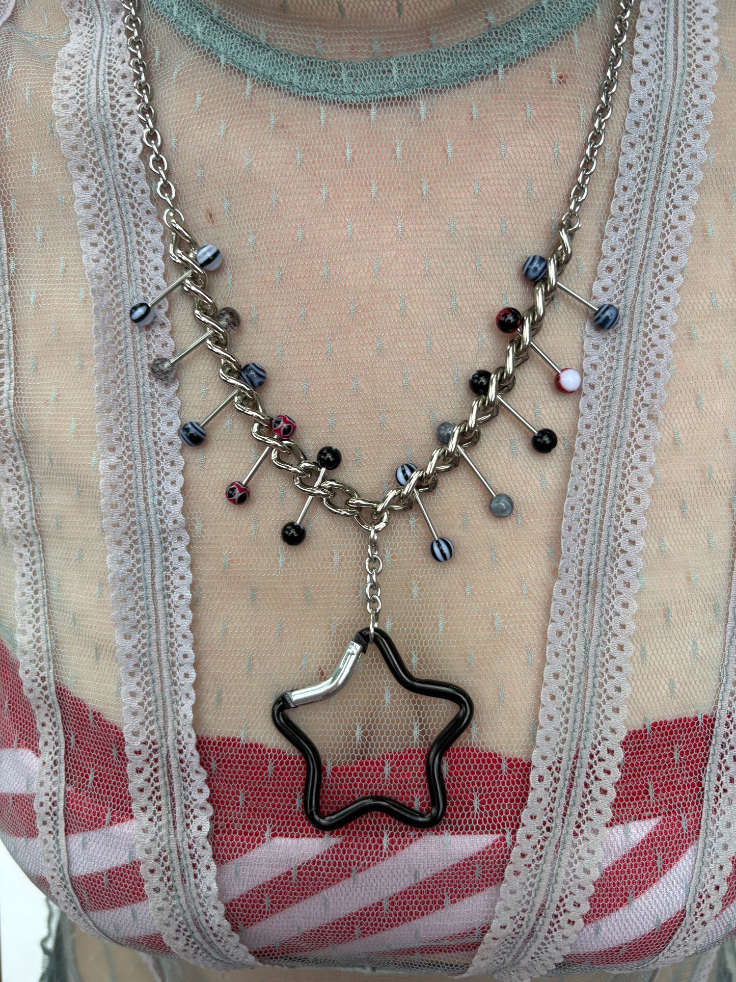 Super Star Carabiner Piercing Necklace