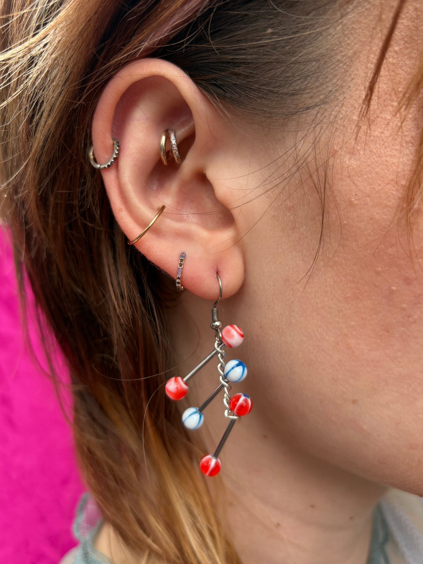 Superman Piercing Earring