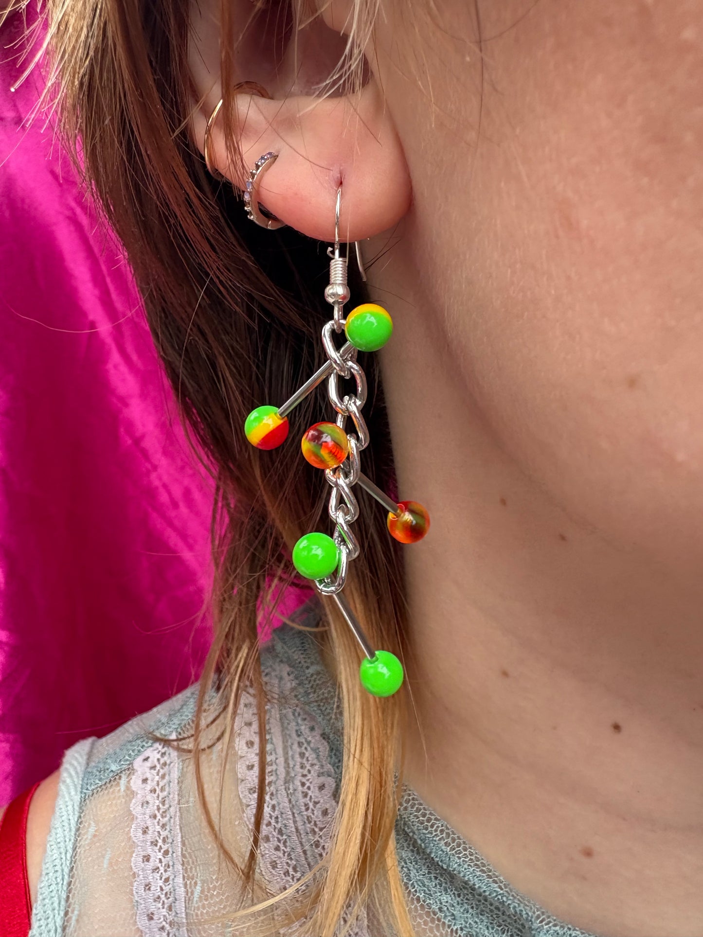 Jungle piercing earring