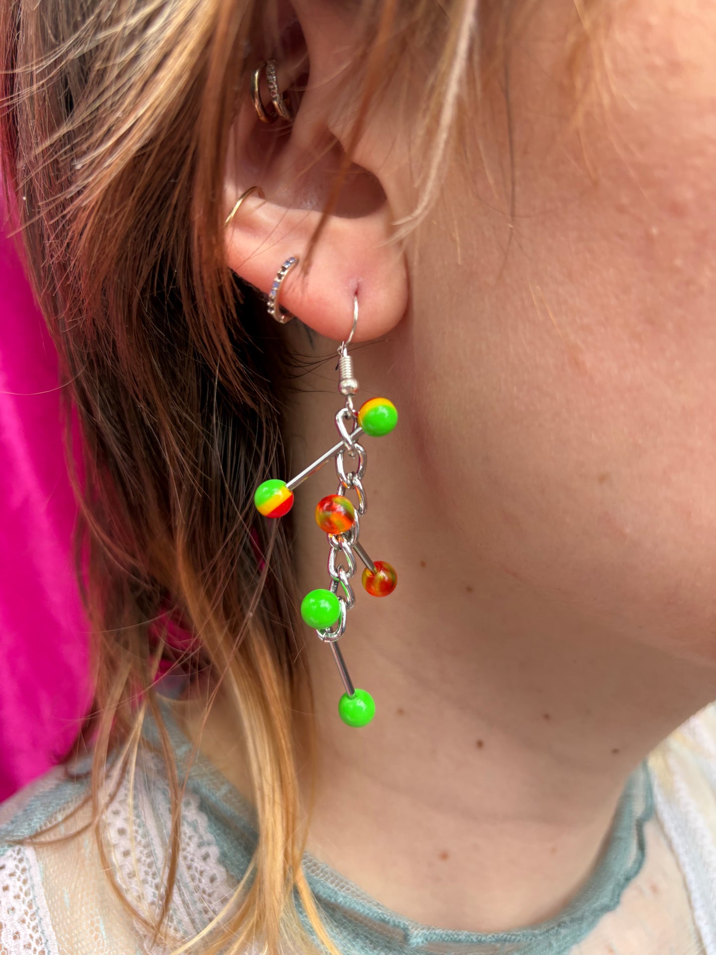 Jungle piercing earring