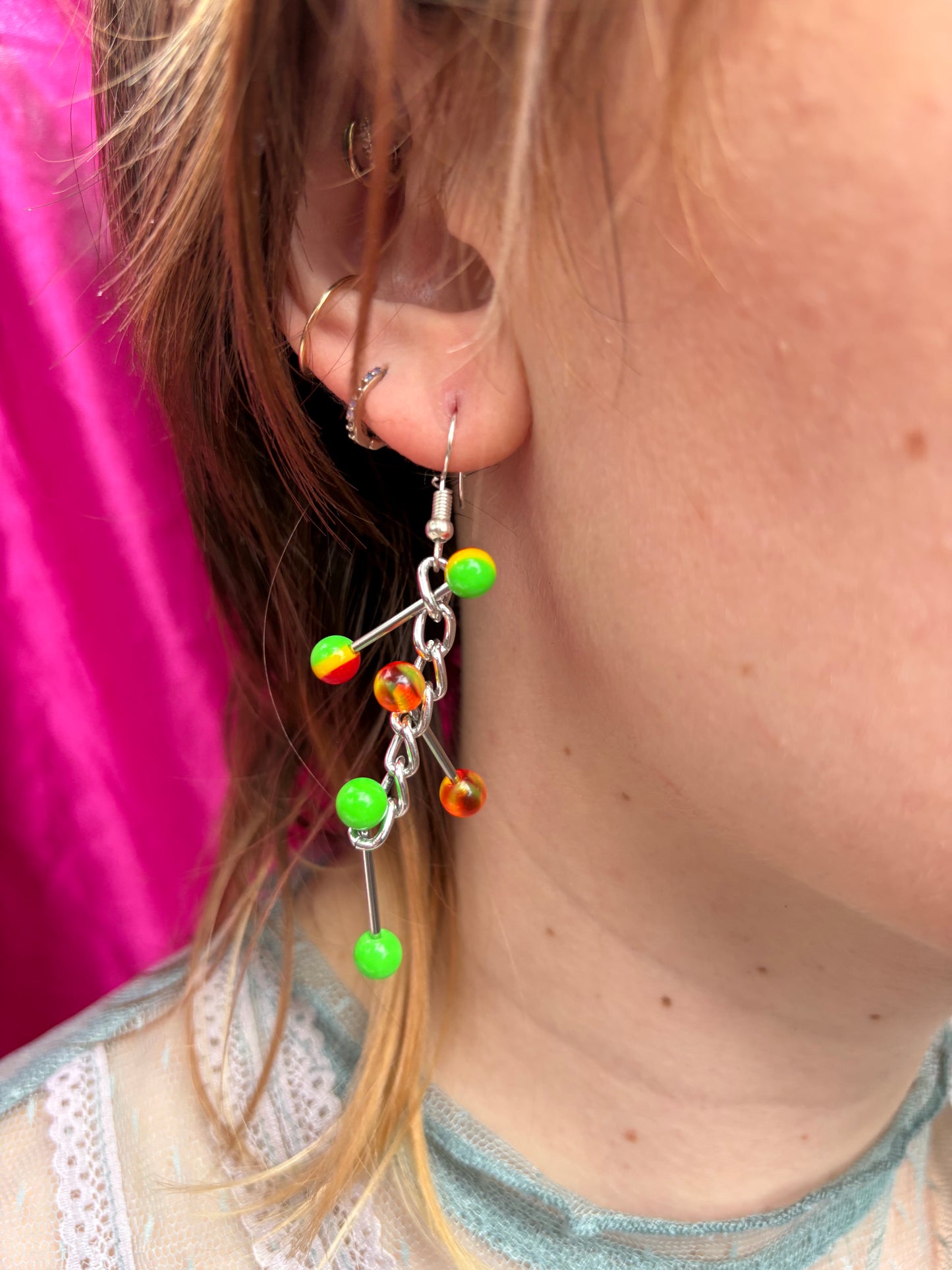 Jungle piercing earring