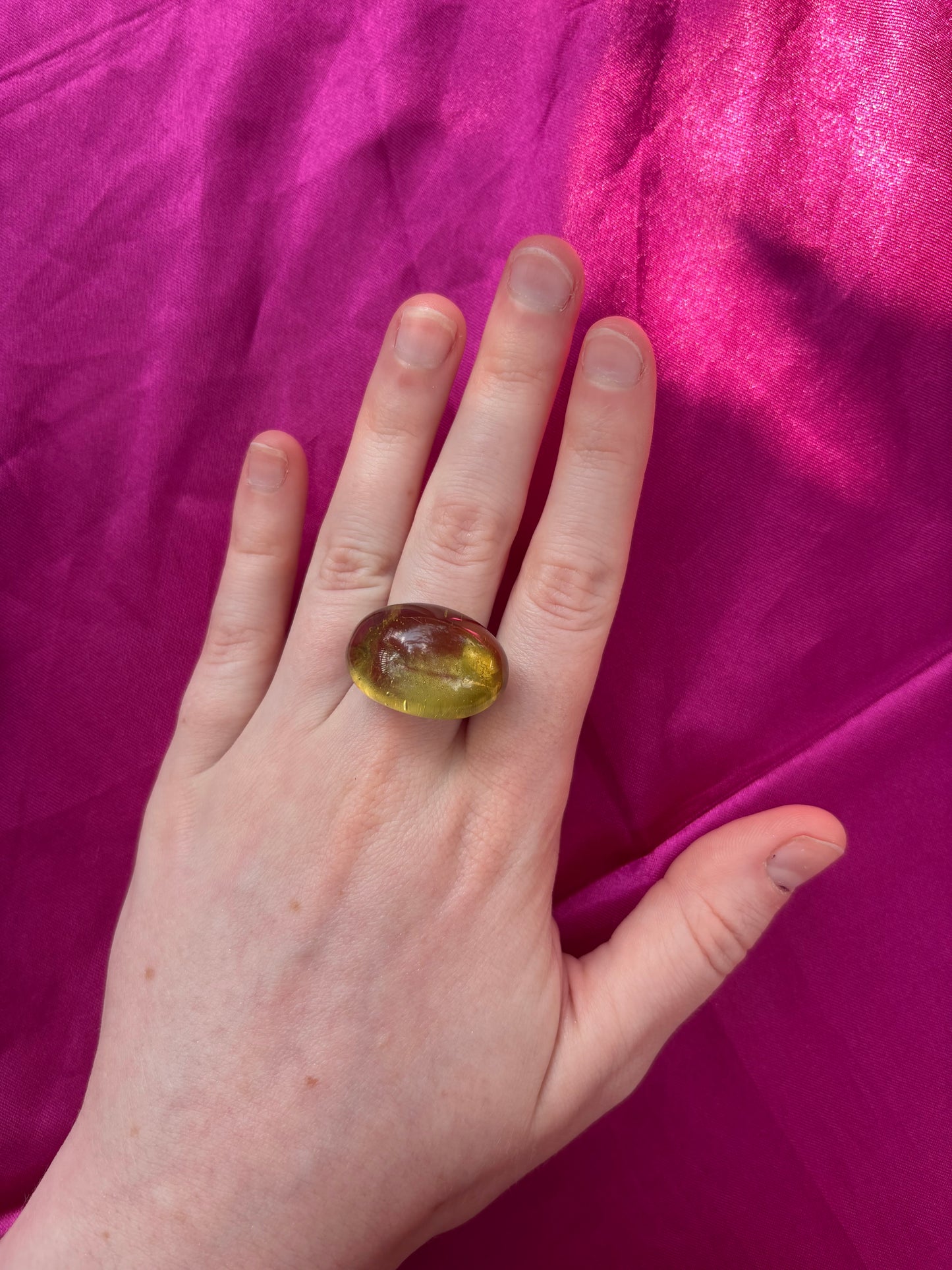 Yellow Drop Ring