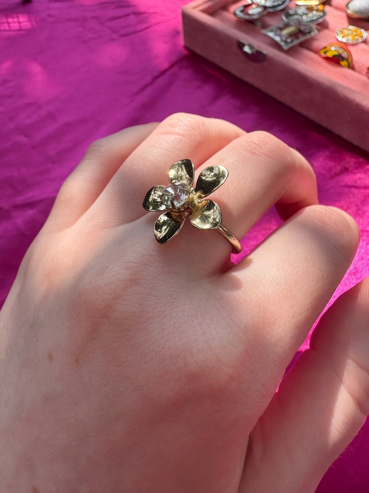 Gold Flower Ring